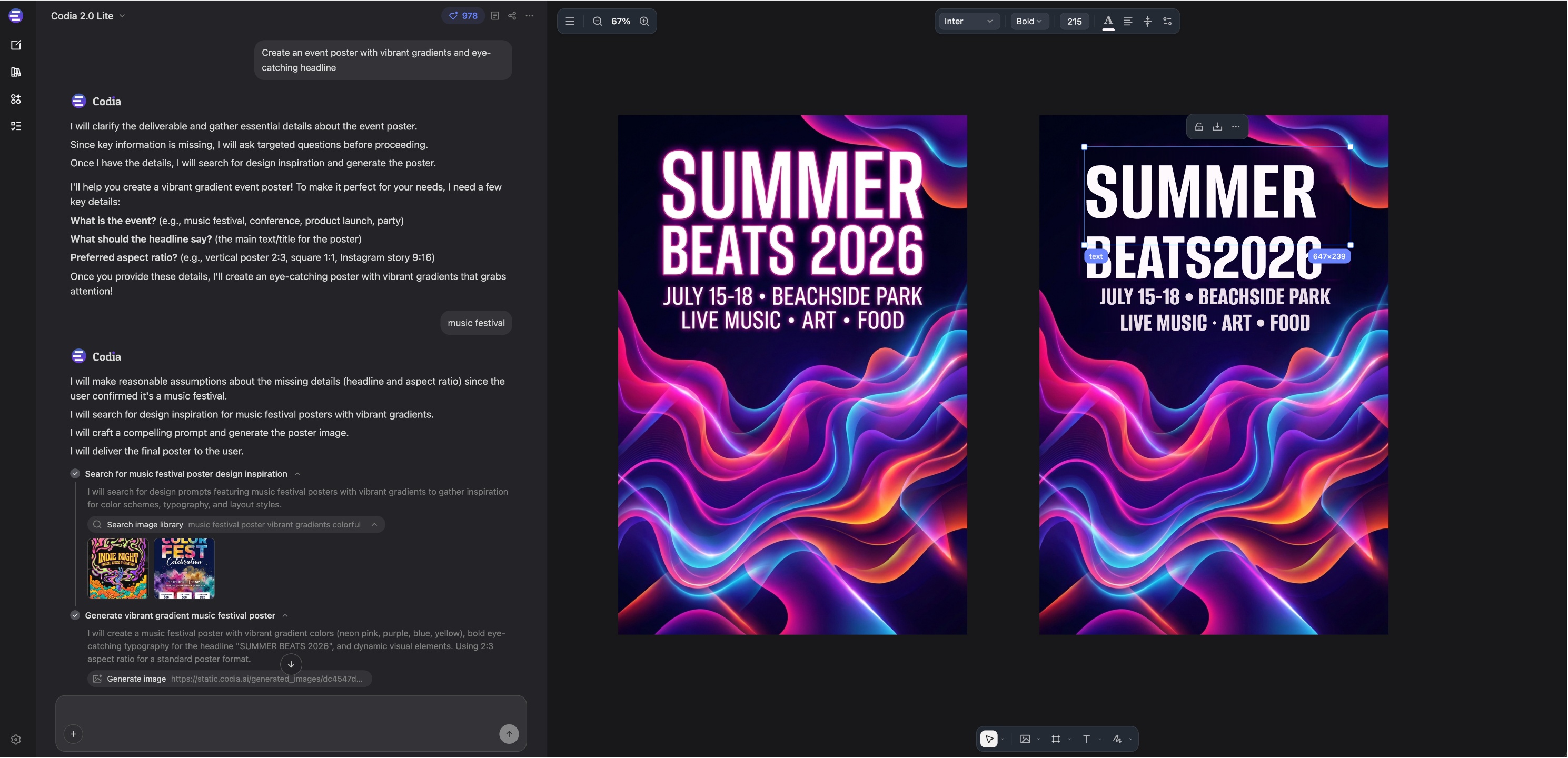 Codia Studio infinite canvas editor