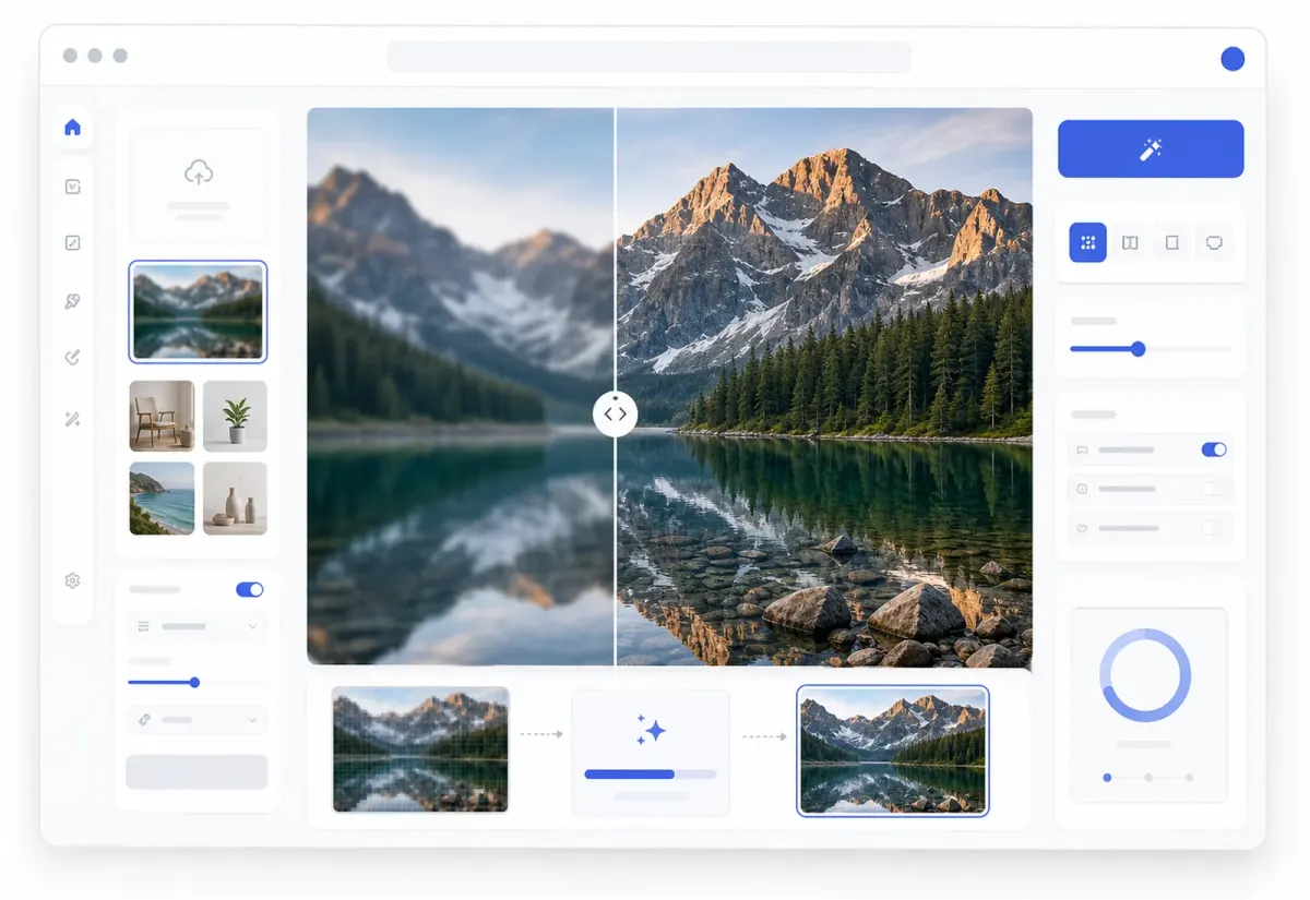 AI image upscaler in Codia Studio
