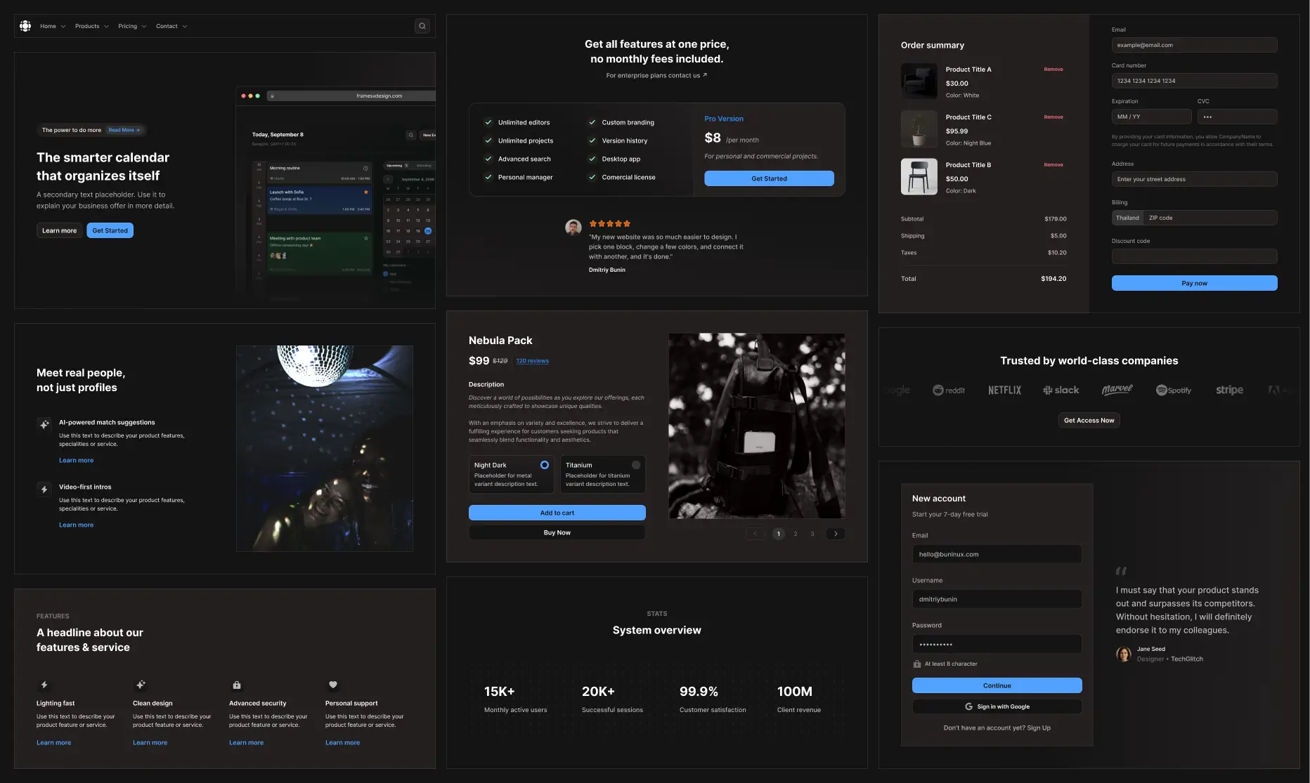 200+ Design Blocks