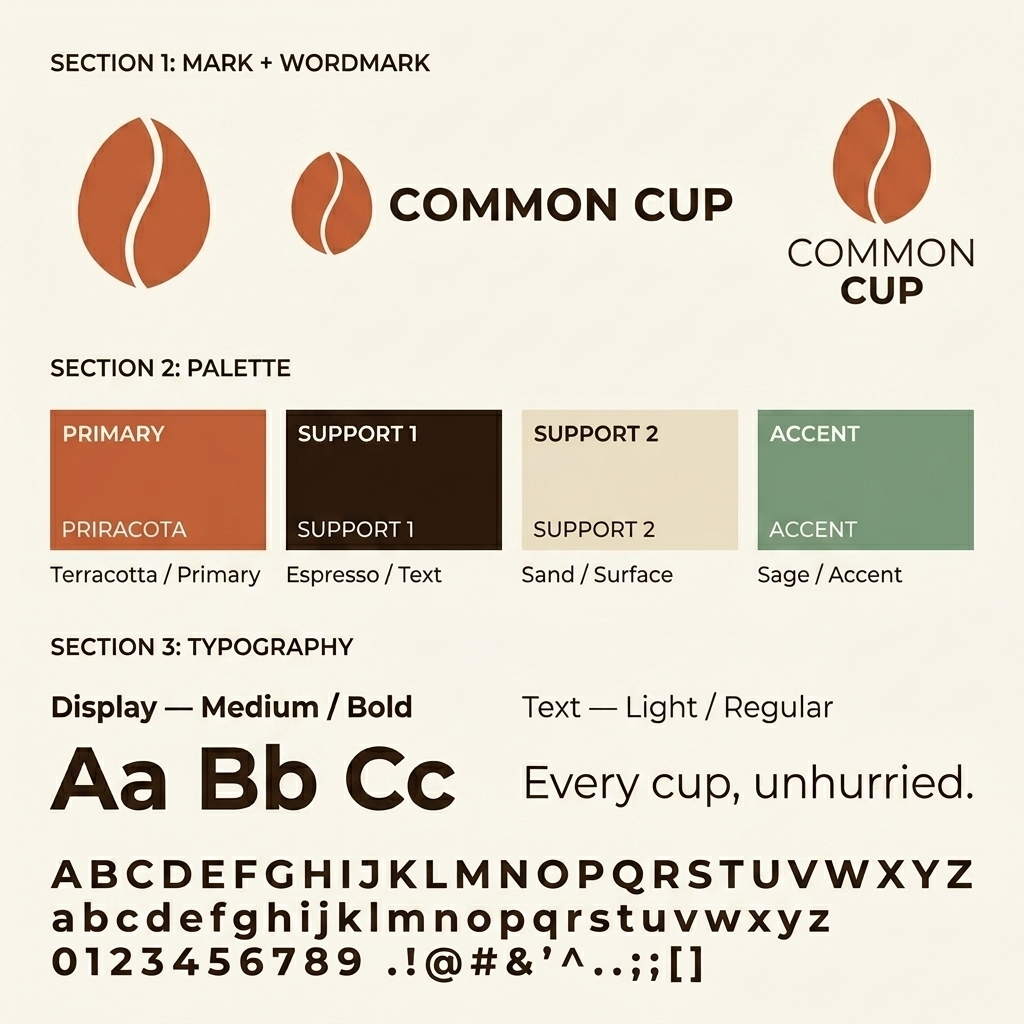 Brand guidelines page