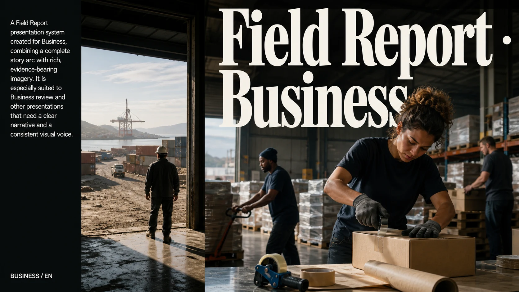Field Report · Business slide 1