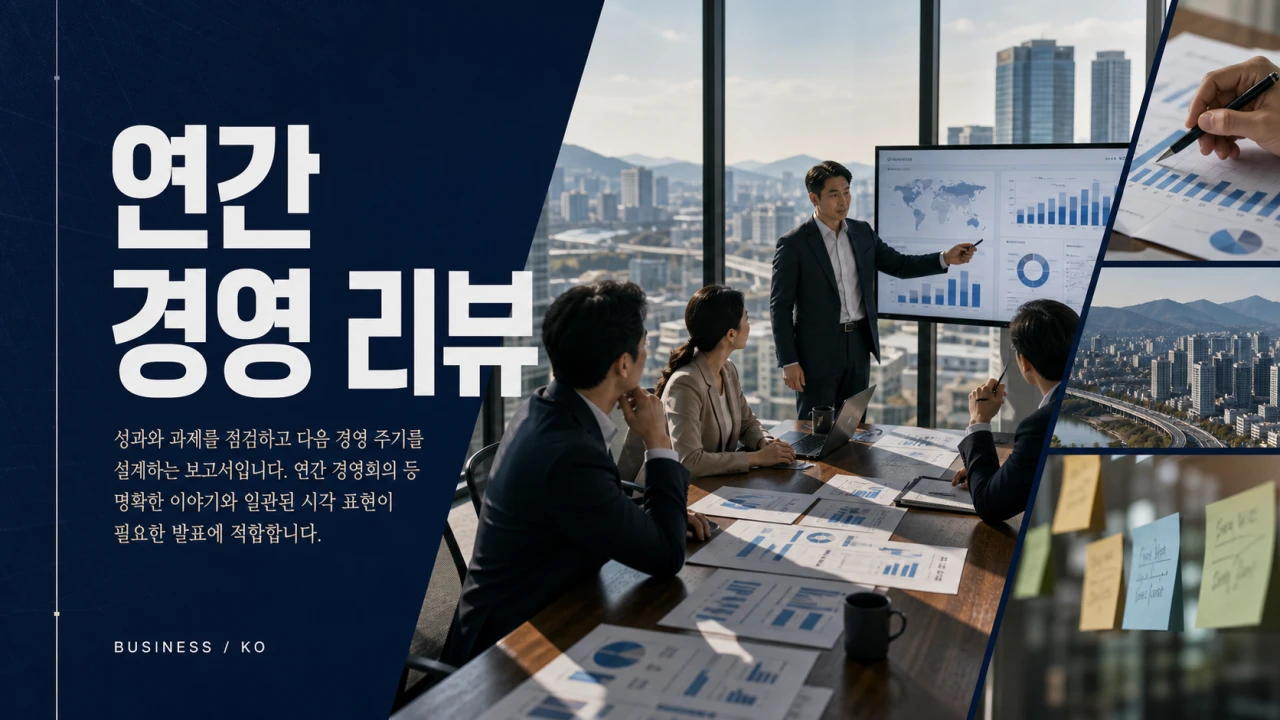 Annual Business Review slide 1