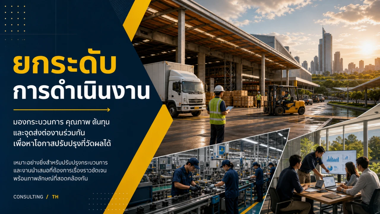 ยกระดับการดำเนินงาน สไลด์ 1
