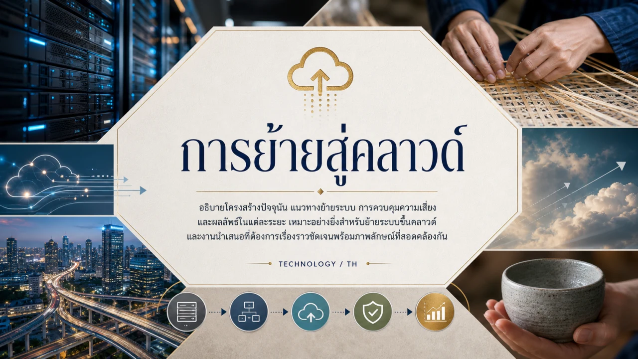 การย้ายสู่คลาวด์ สไลด์ 1