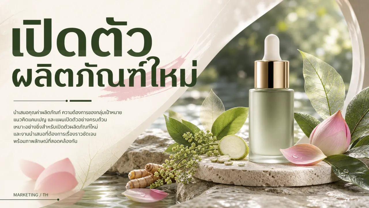 เปิดตัวผลิตภัณฑ์ใหม่ สไลด์ 1