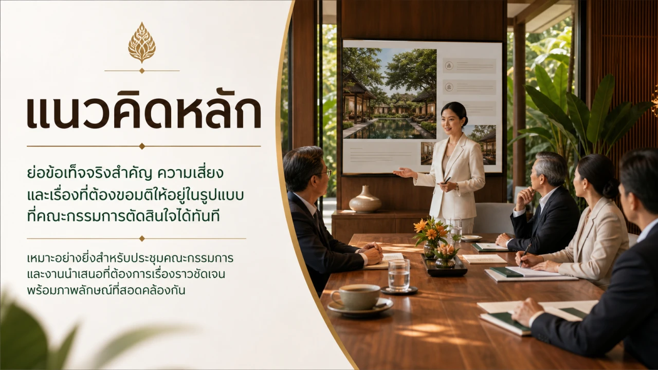 สรุปสำหรับคณะกรรมการ สไลด์ 4