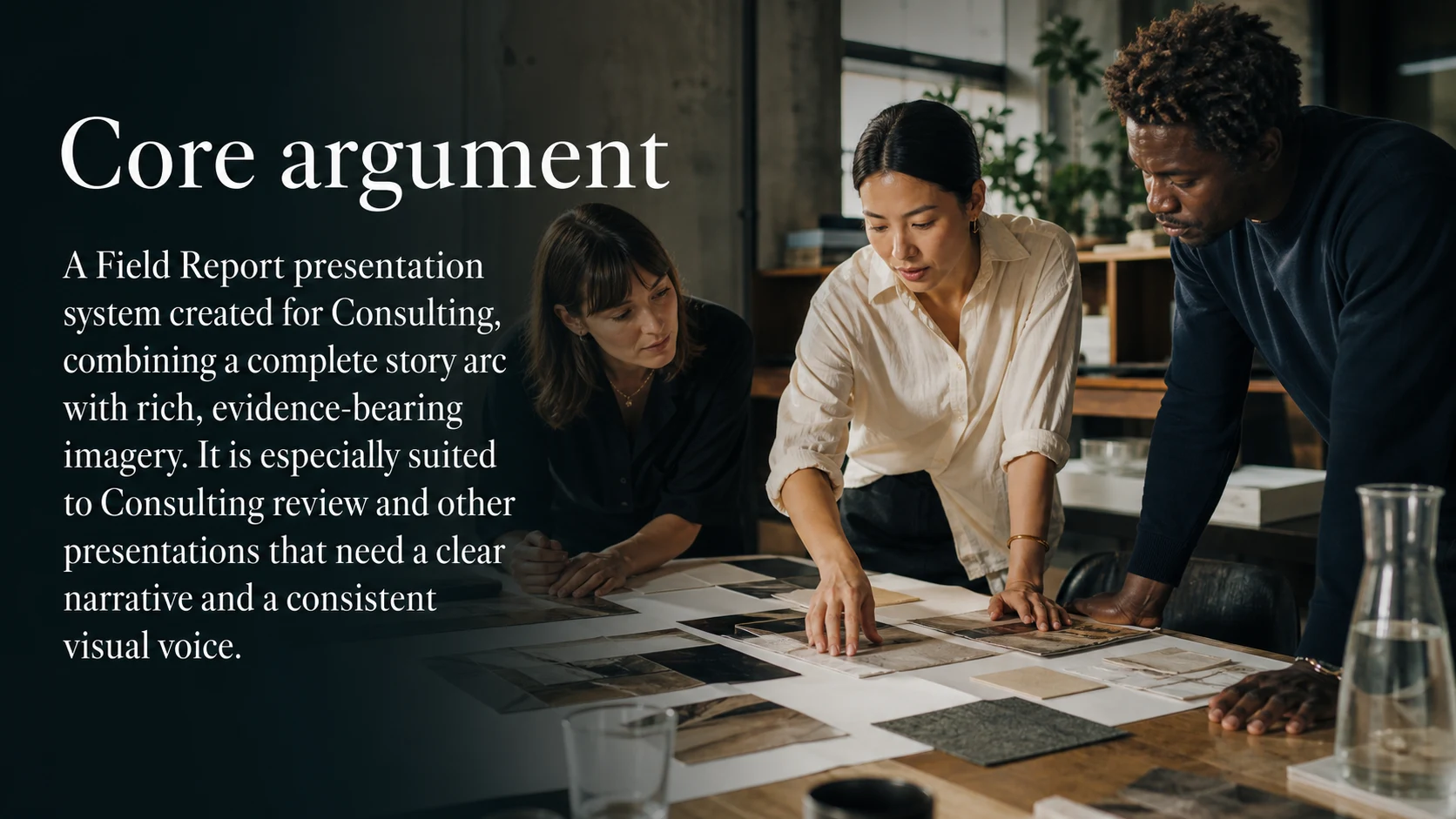 Field Report · Consulting — diapositive 4
