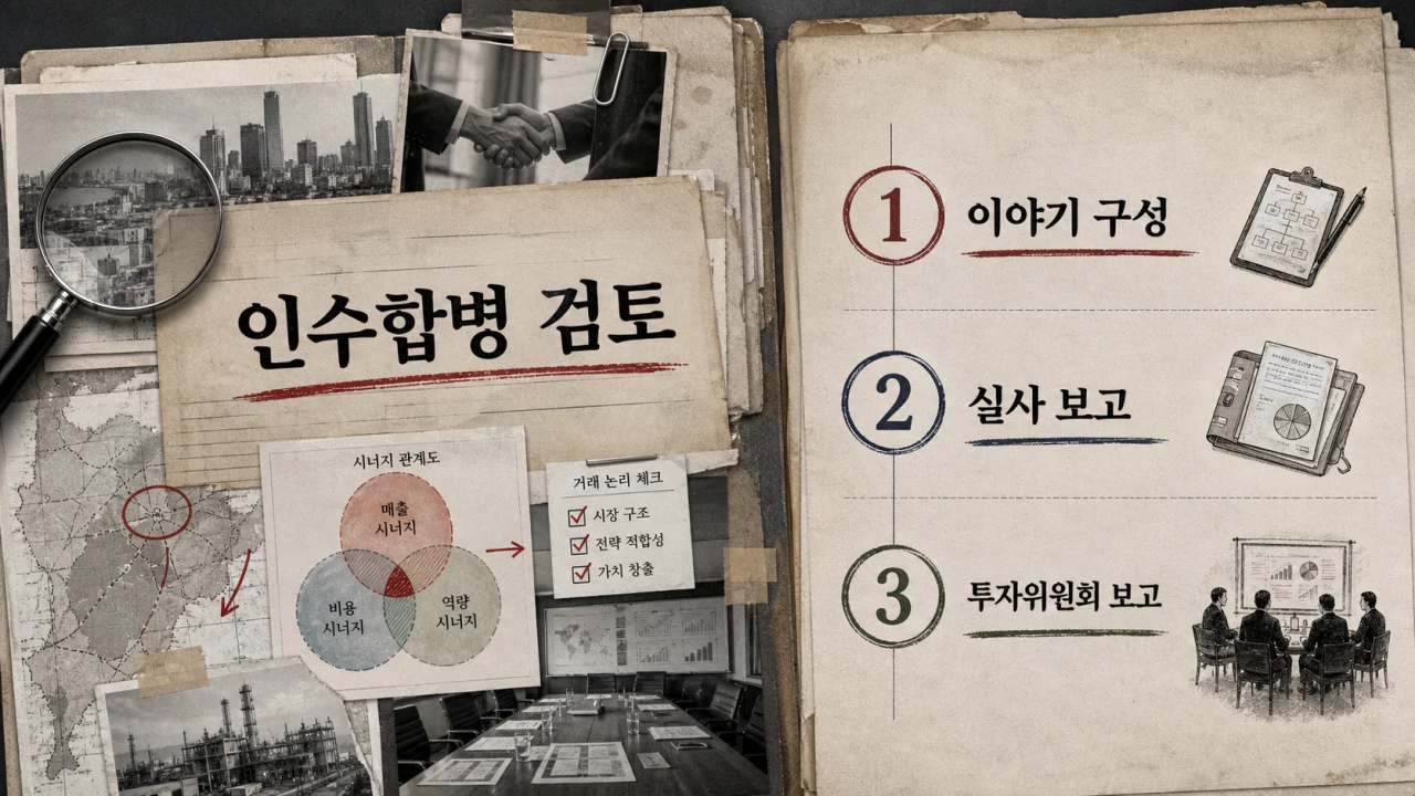 인수합병 검토 2번째 슬라이드