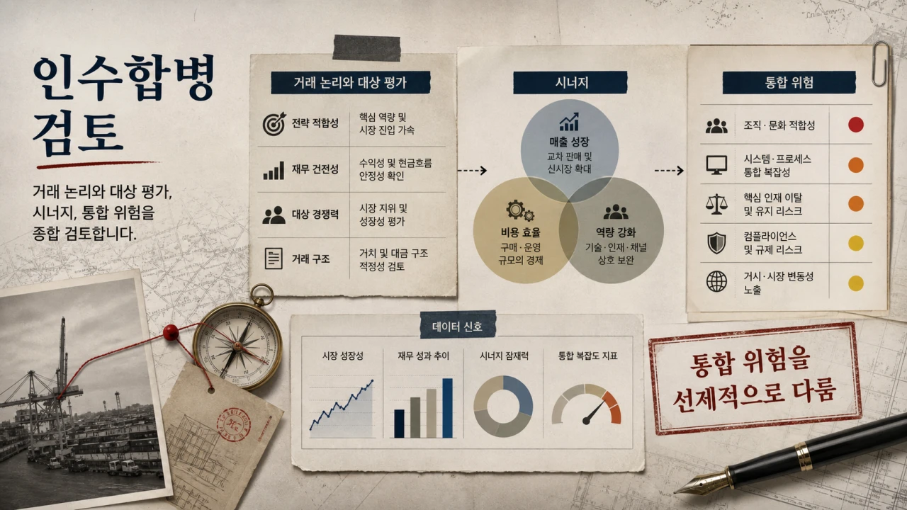 인수합병 검토 6번째 슬라이드