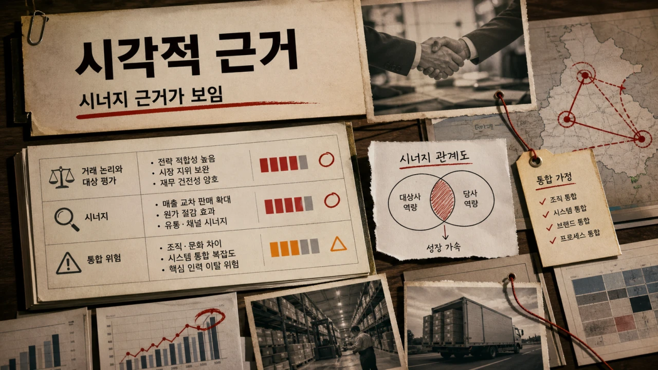 인수합병 검토 5번째 슬라이드