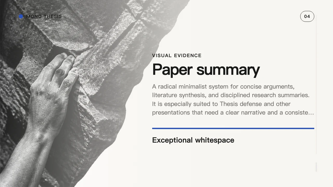 Mono Thesis — Folie 5
