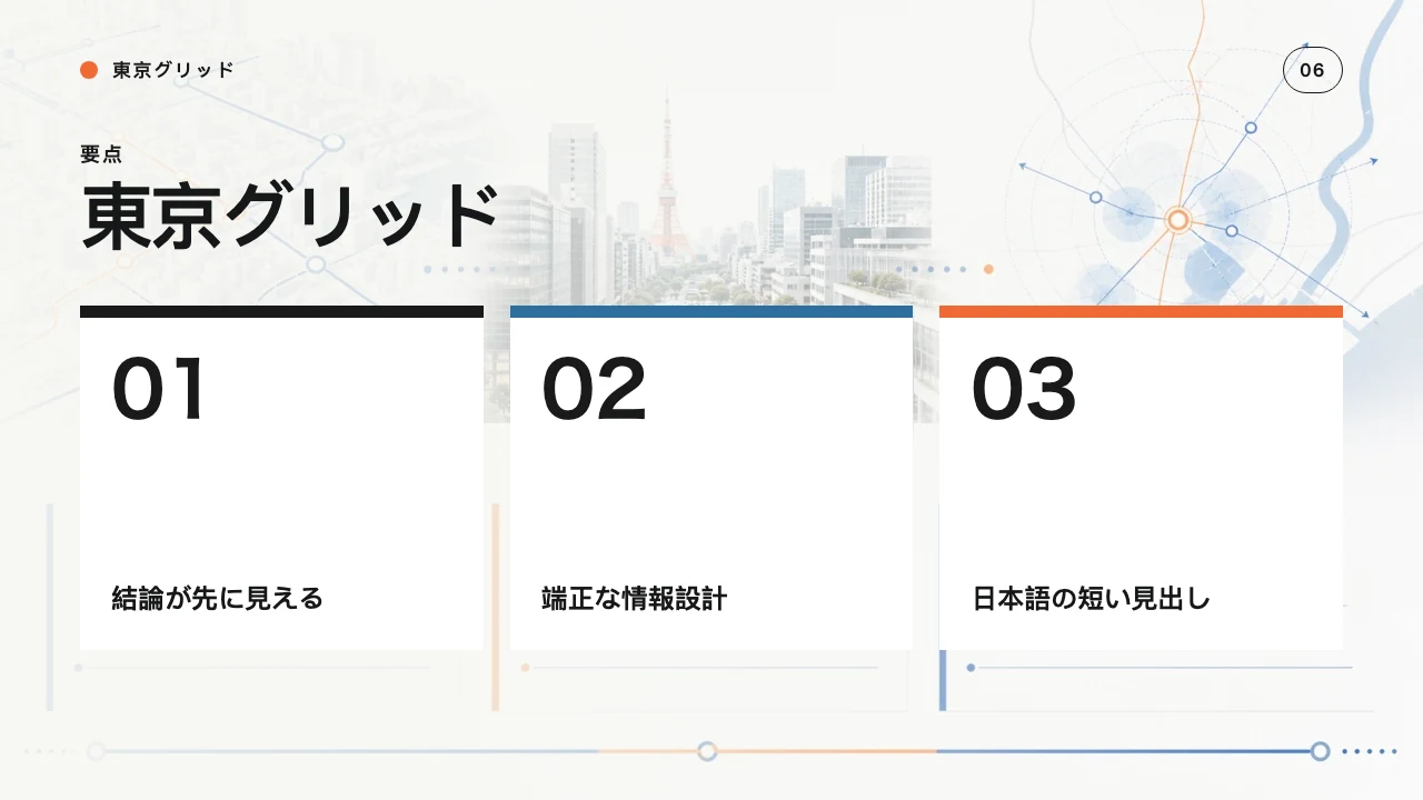 東京グリッド スライド 7