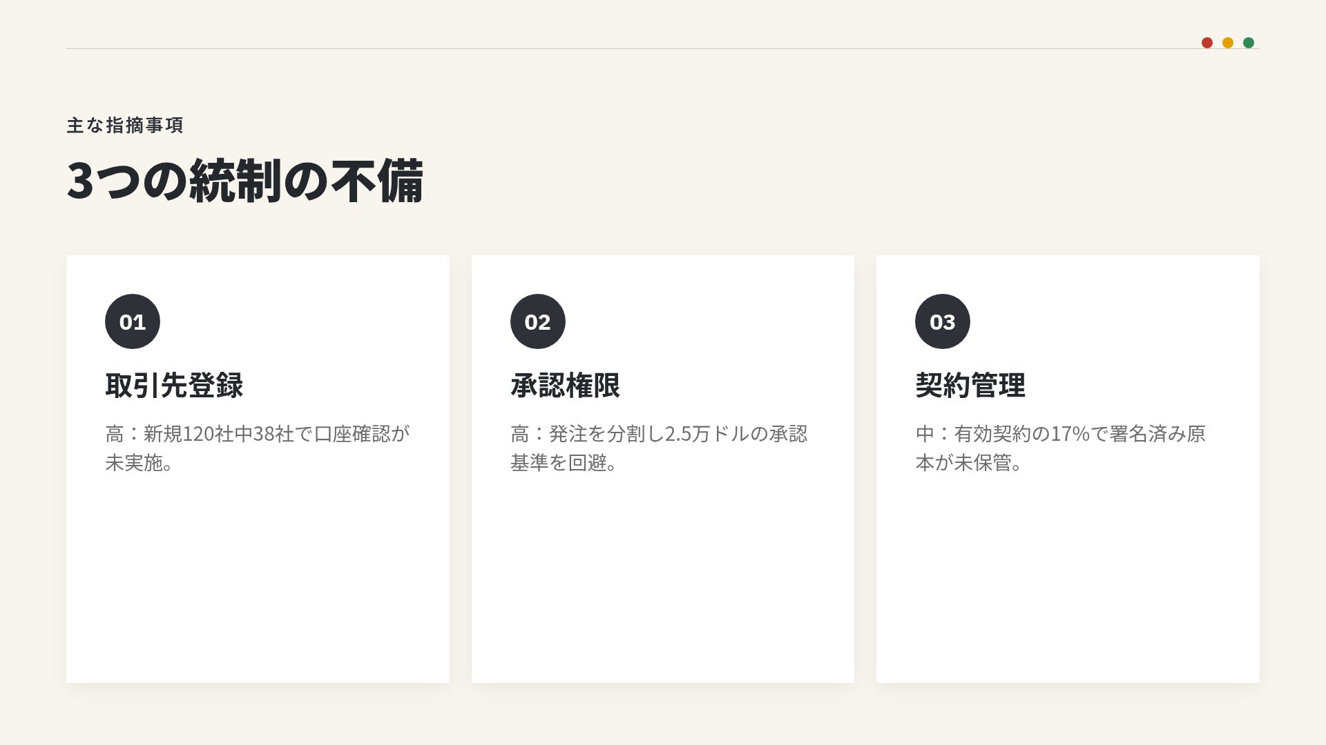 オーディットアイボリー スライド 5