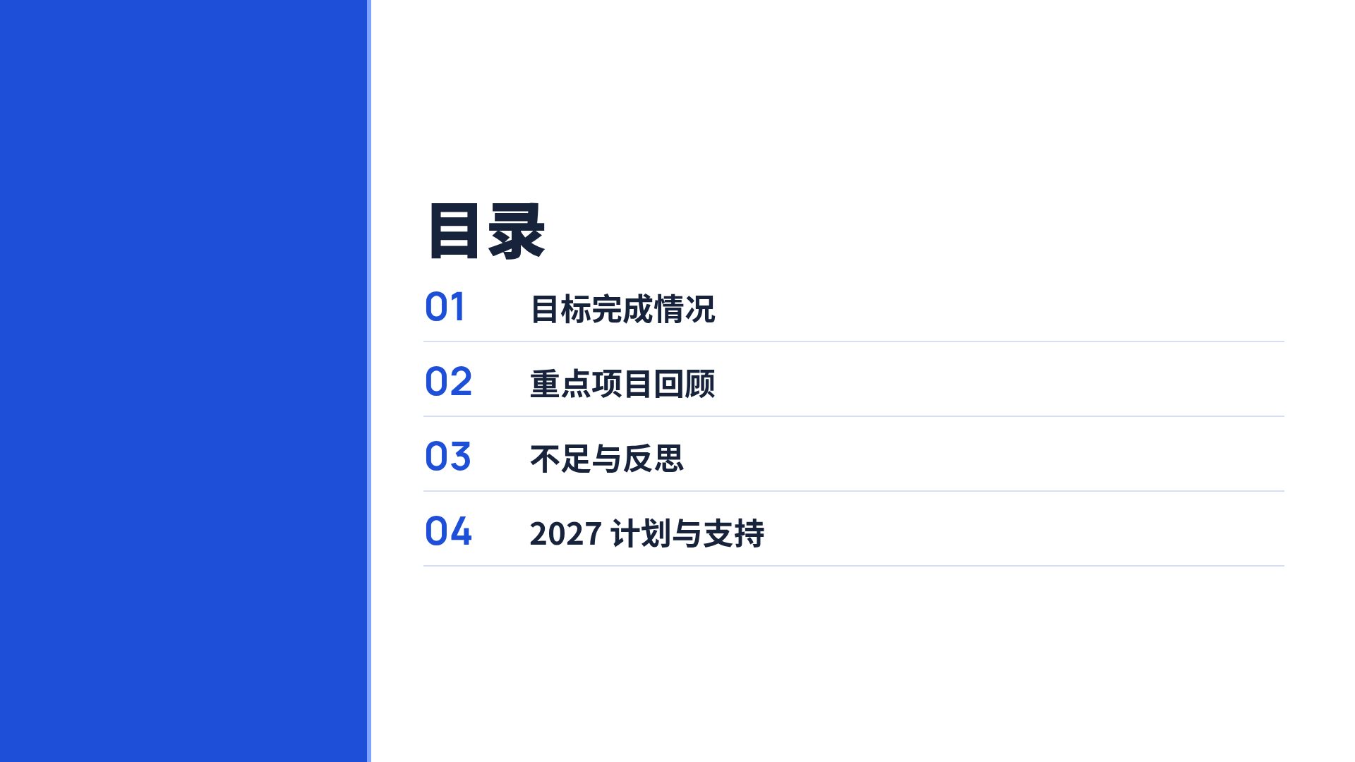 商务蓝述职 第 3 页
