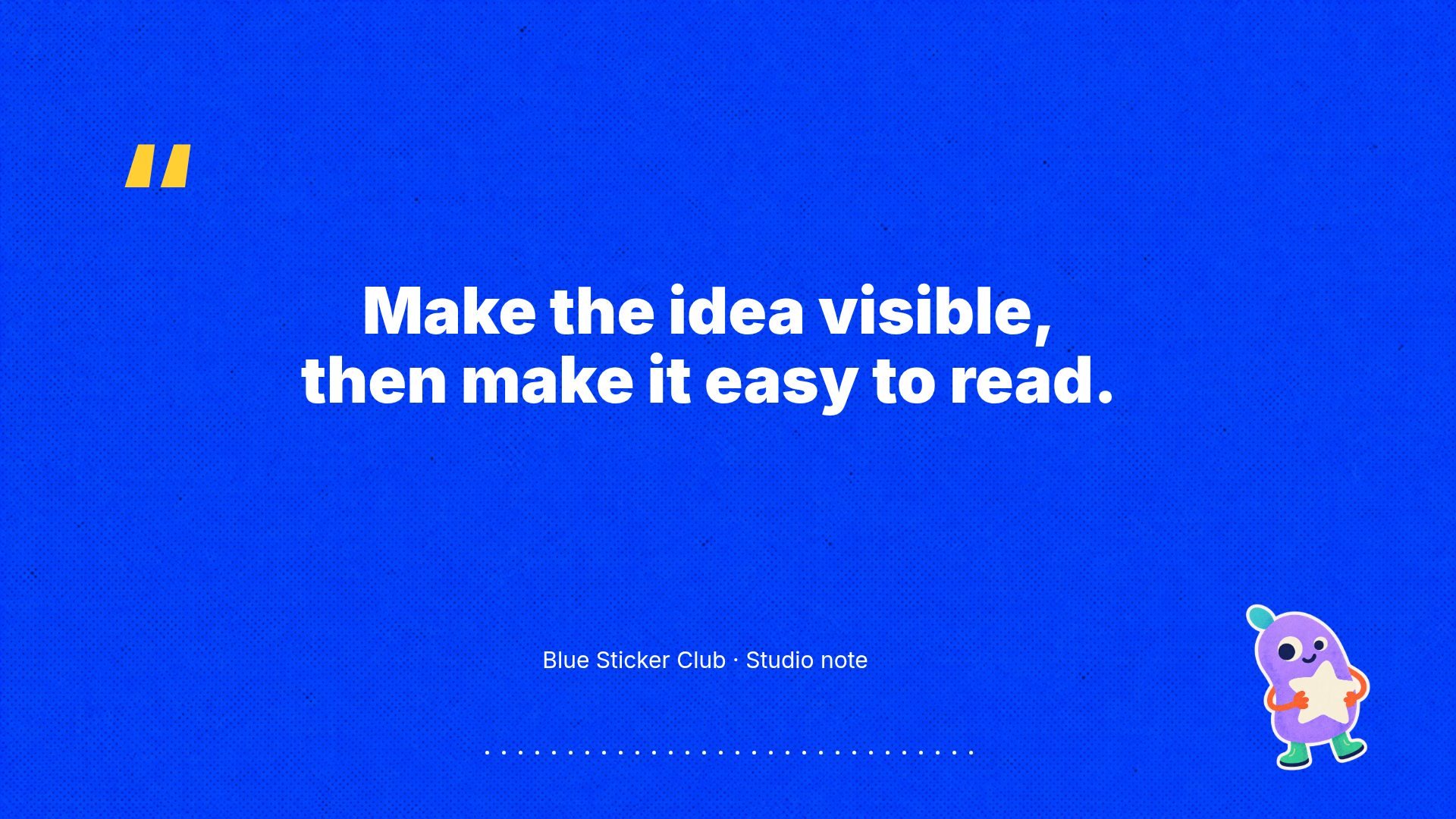 Blue Sticker Club slide 19