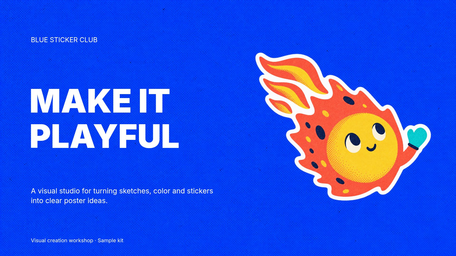 Blue Sticker Club slide 2