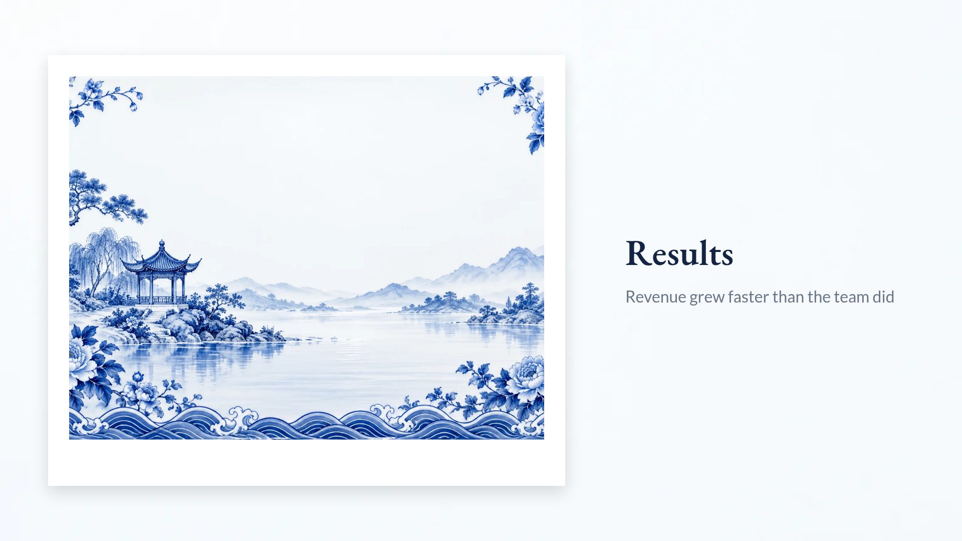 Blue & White slide 13