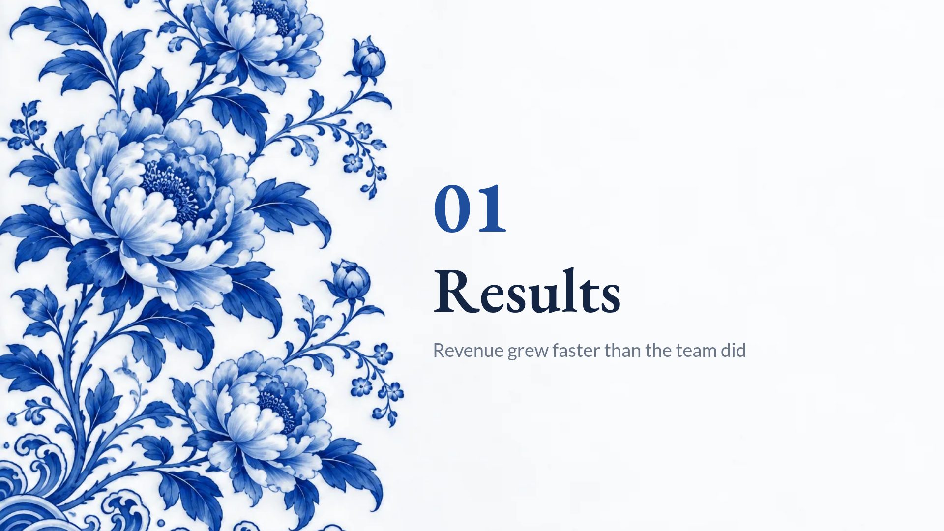 Blue & White slide 4