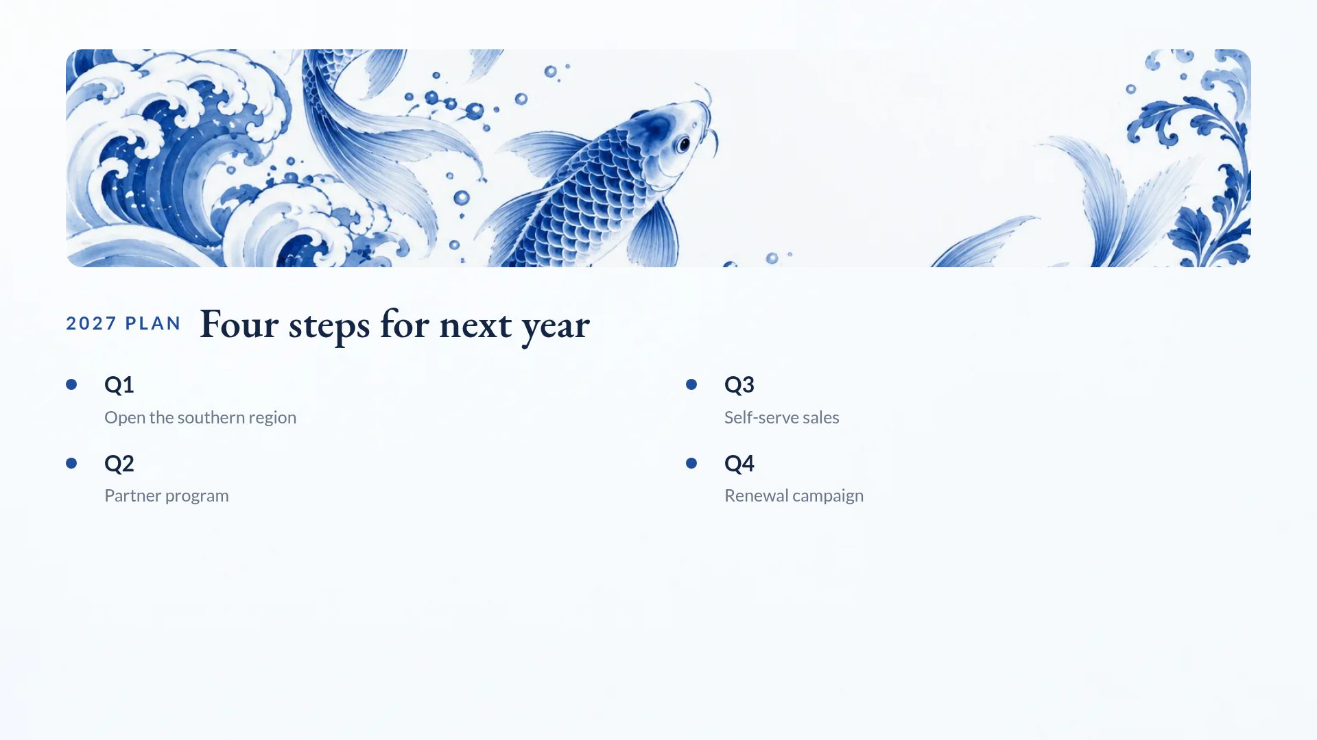 Blue & White slide 6