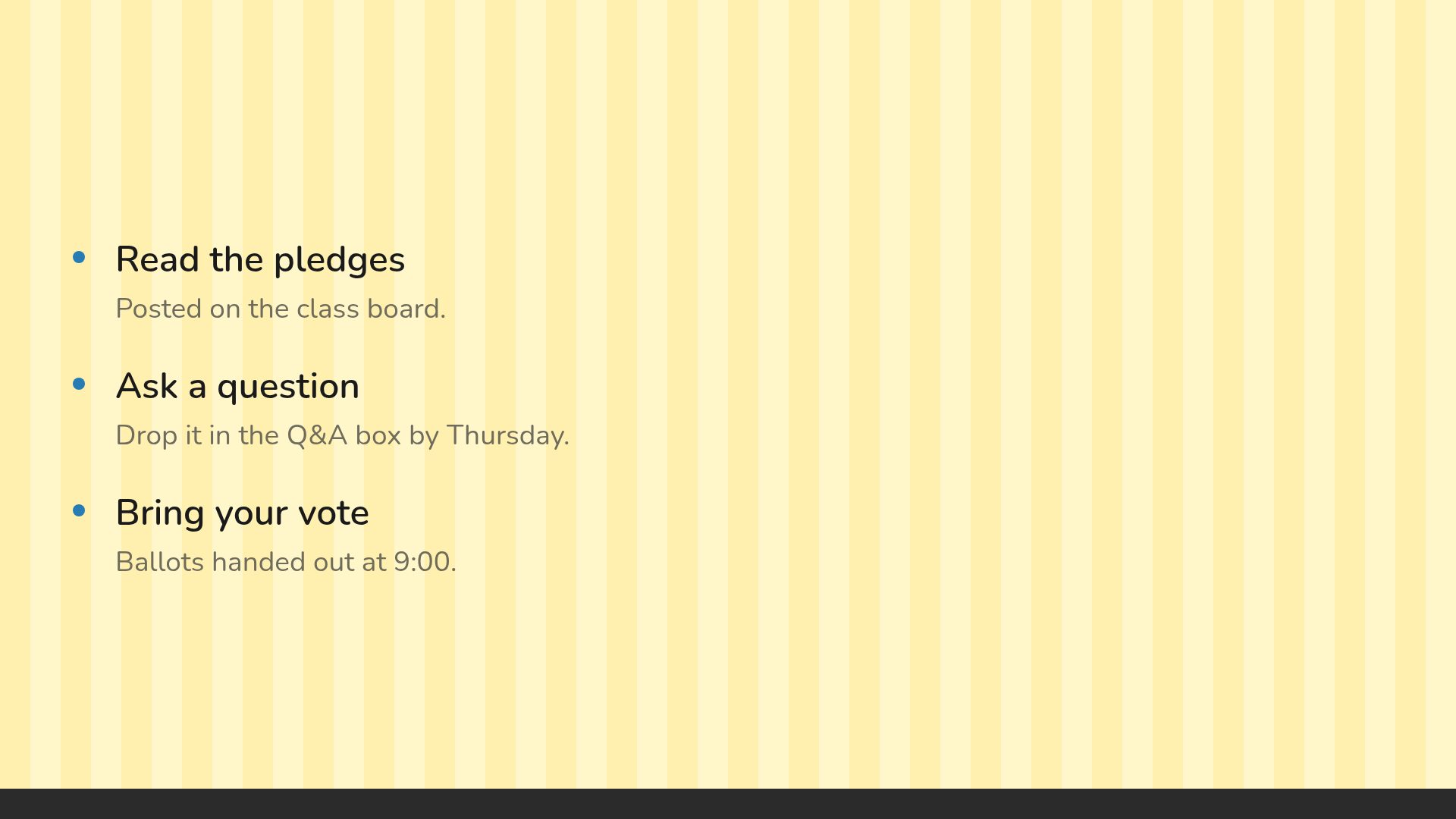 Class Vote slide 17