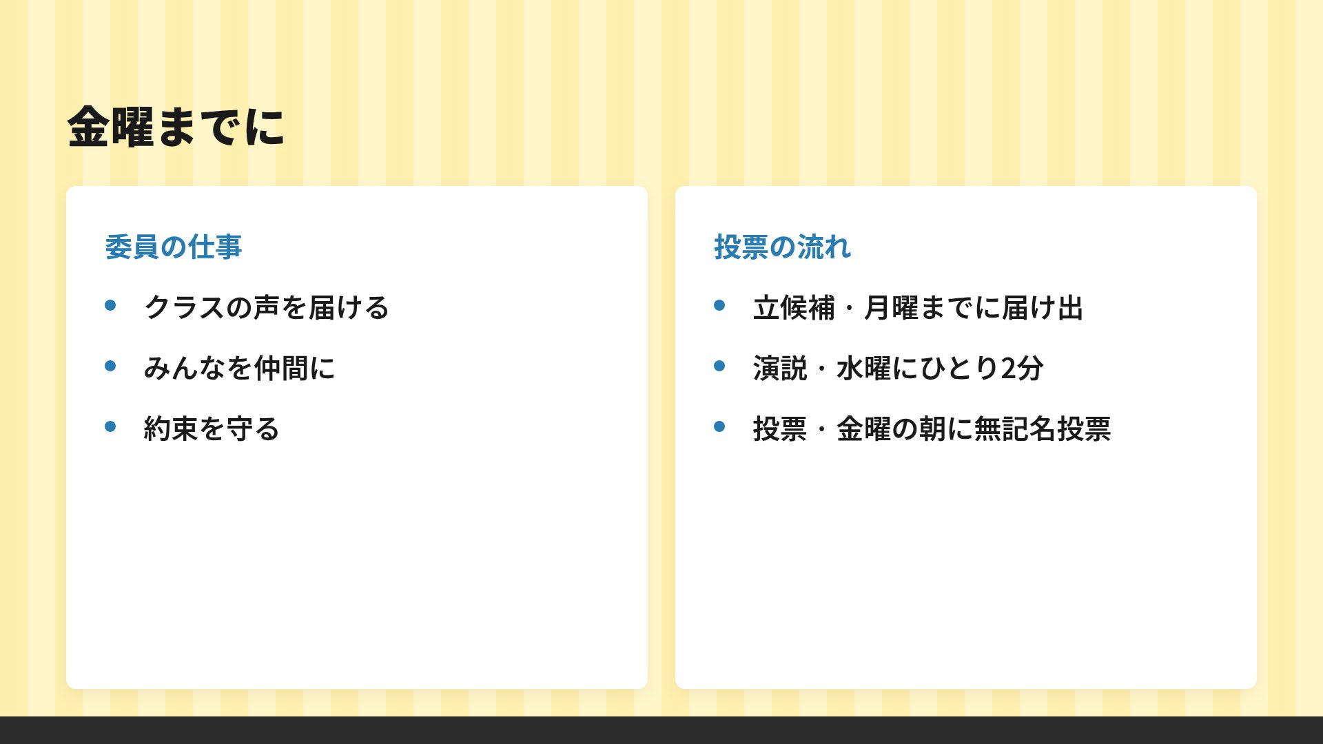 クラス選挙 スライド 8