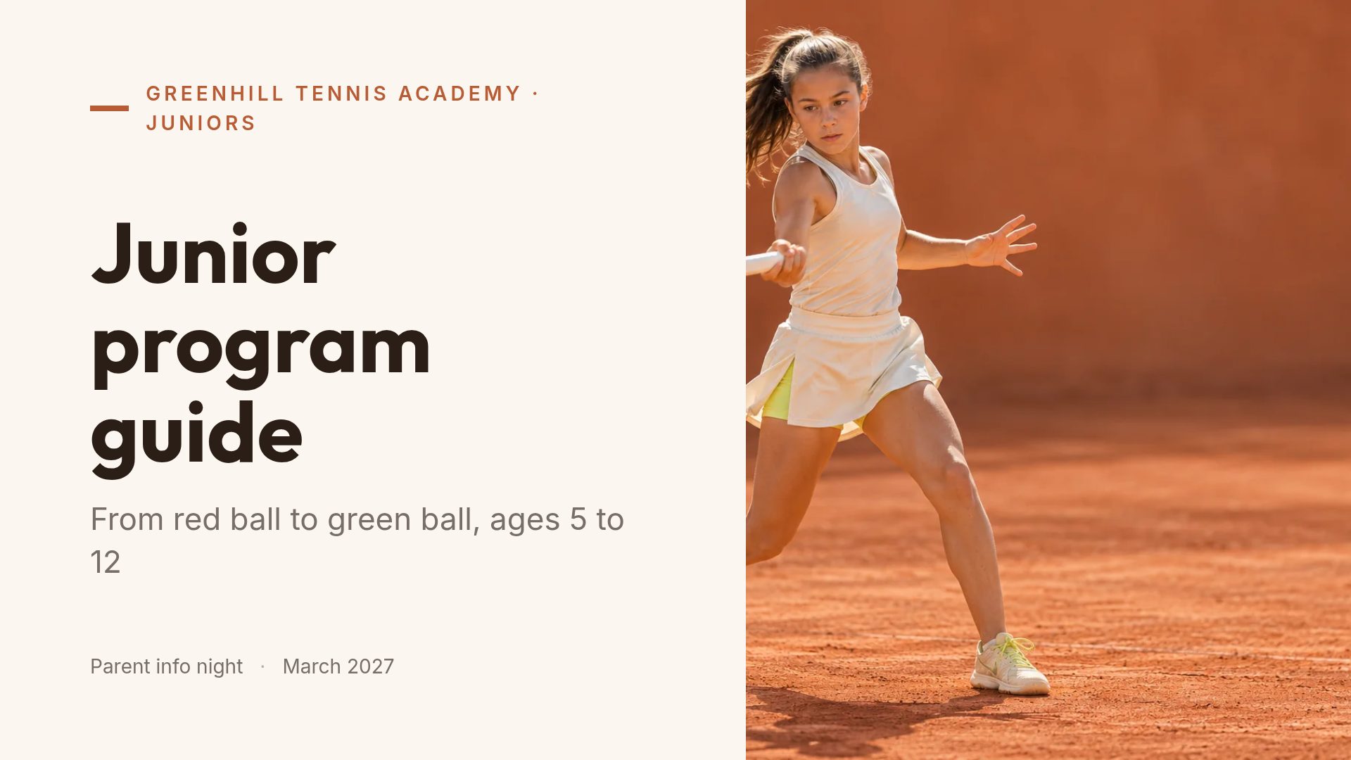 Clay Court slide 2