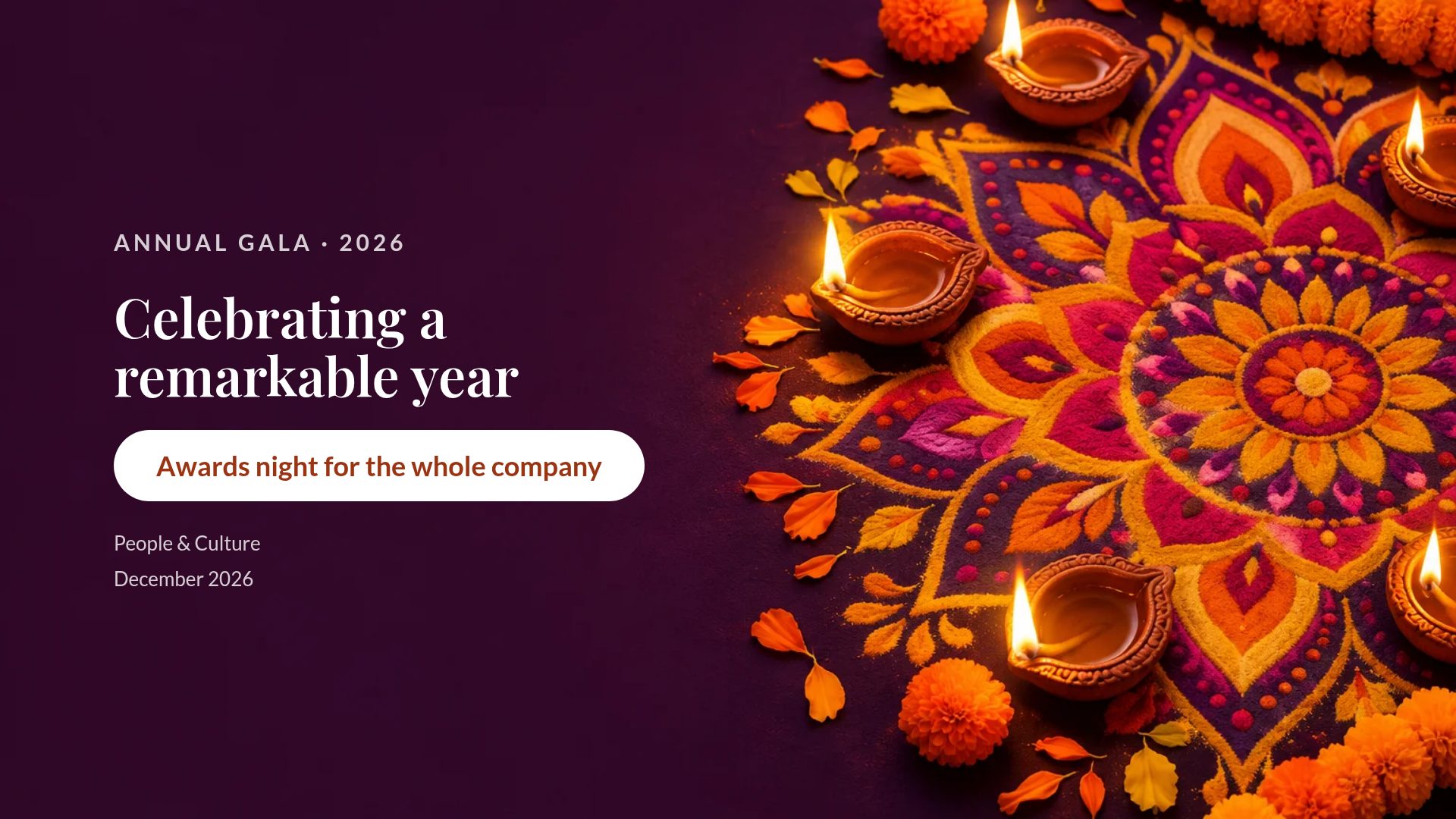 Diwali Glow slide 1