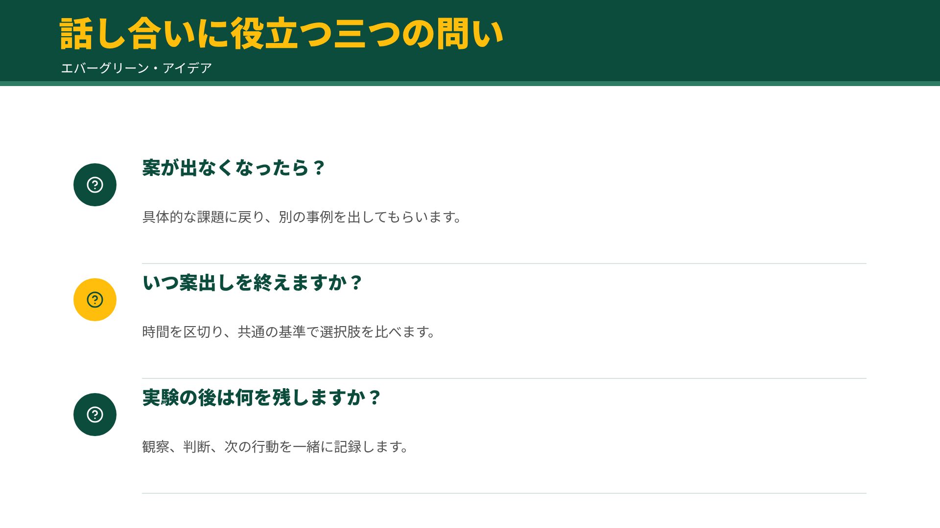 エバーグリーン・アイデア スライド 20