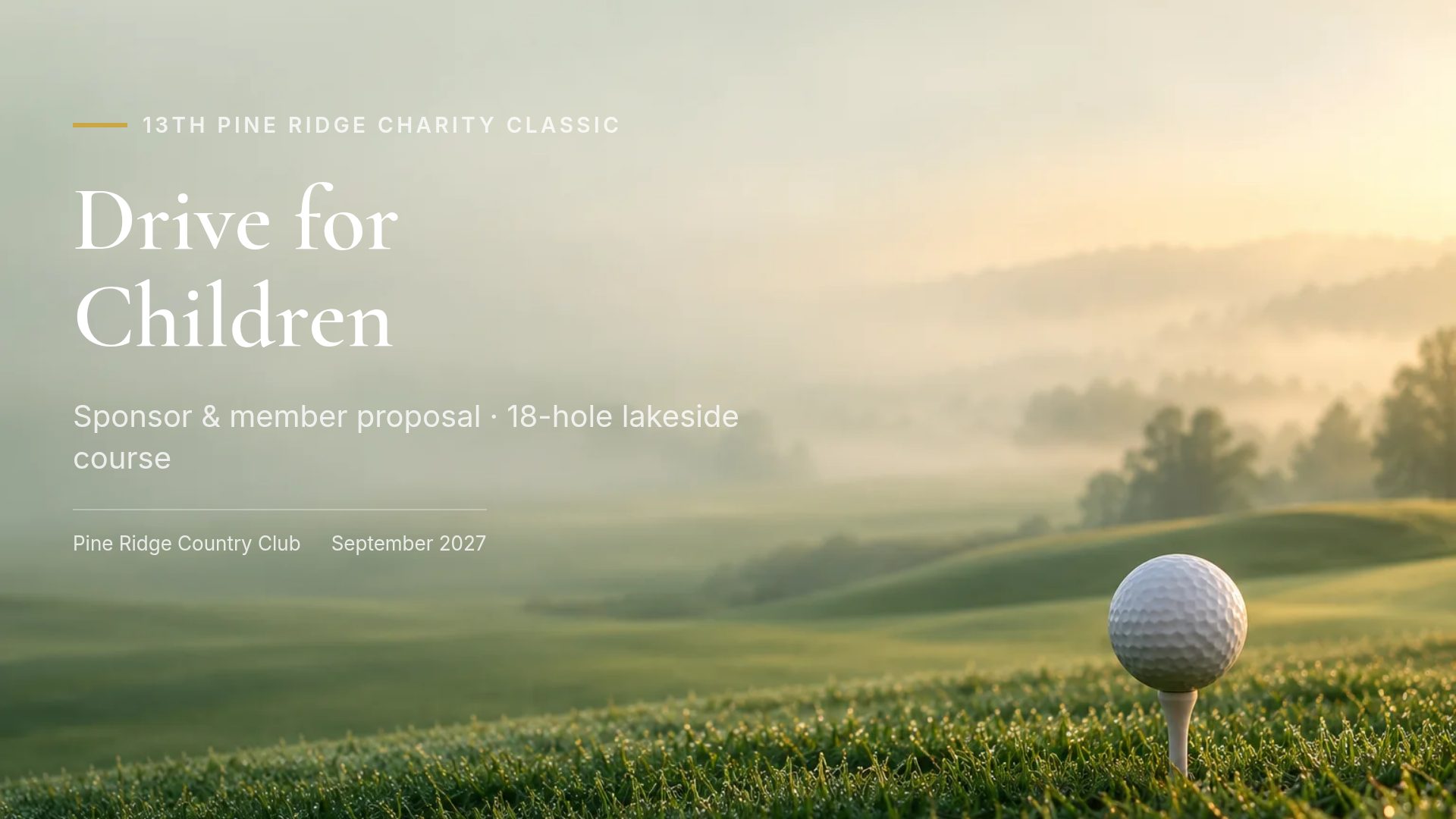 Fairway slide 1