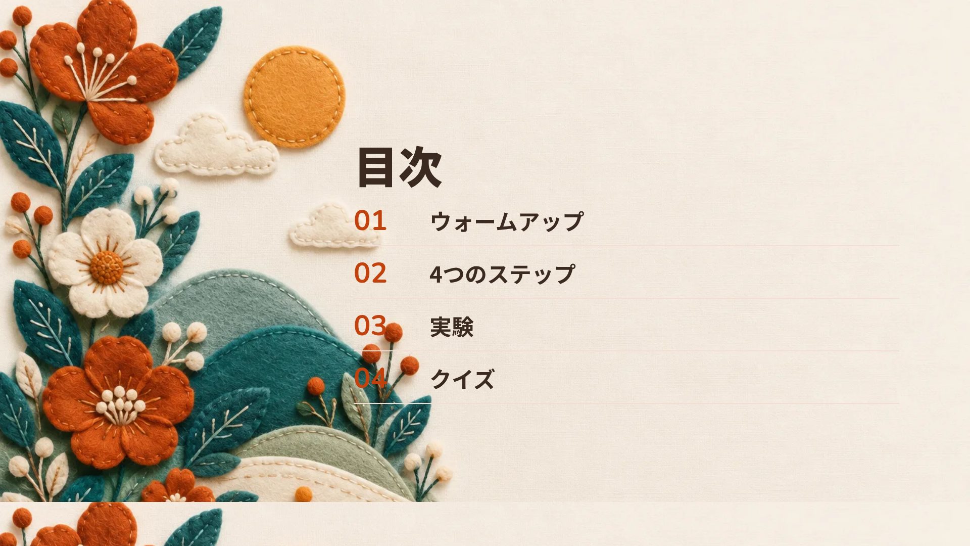 フェルトクラフト スライド 3