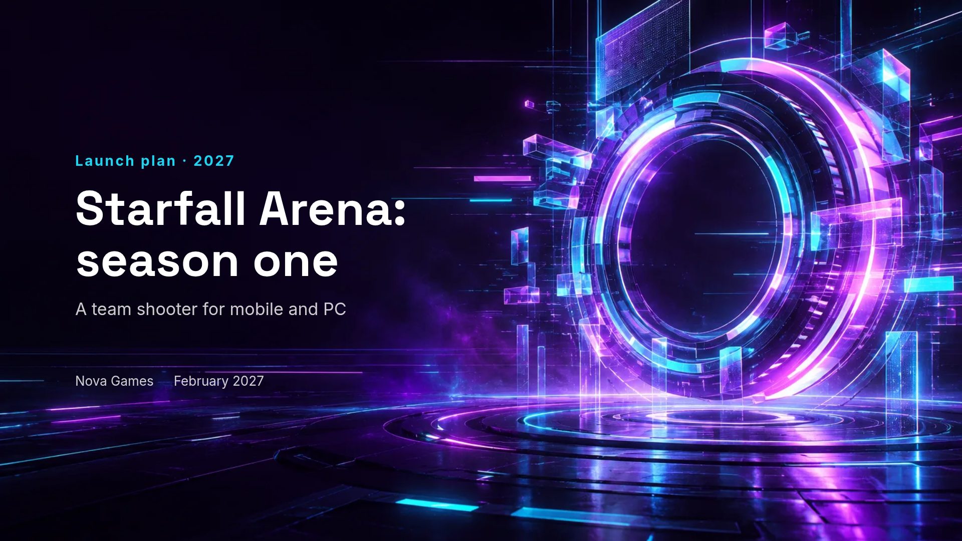 Glitch Arena slide 1