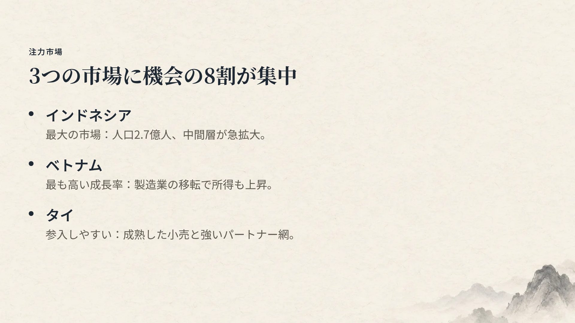 水墨山水 スライド 5