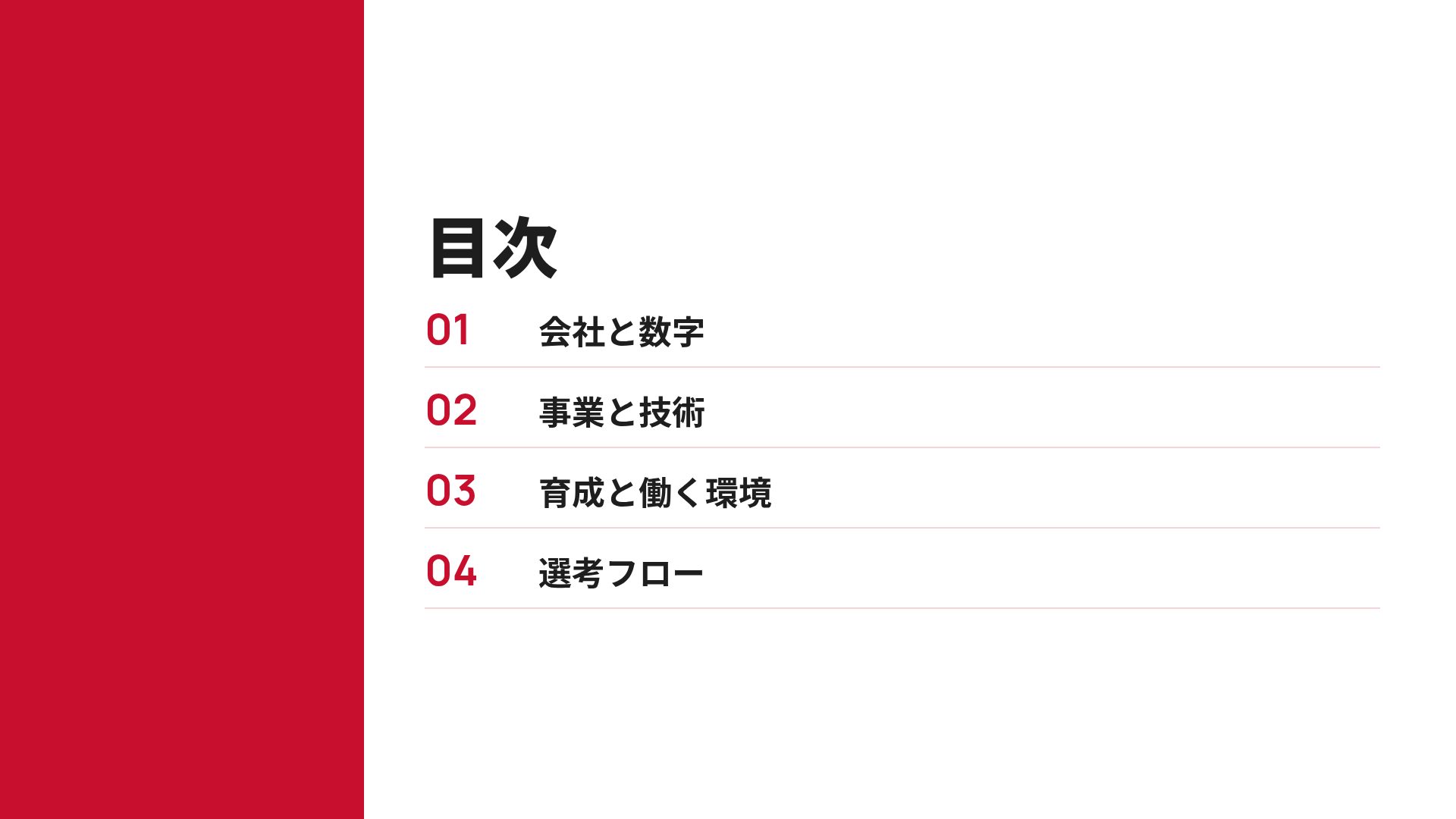 会社案内 スライド 3