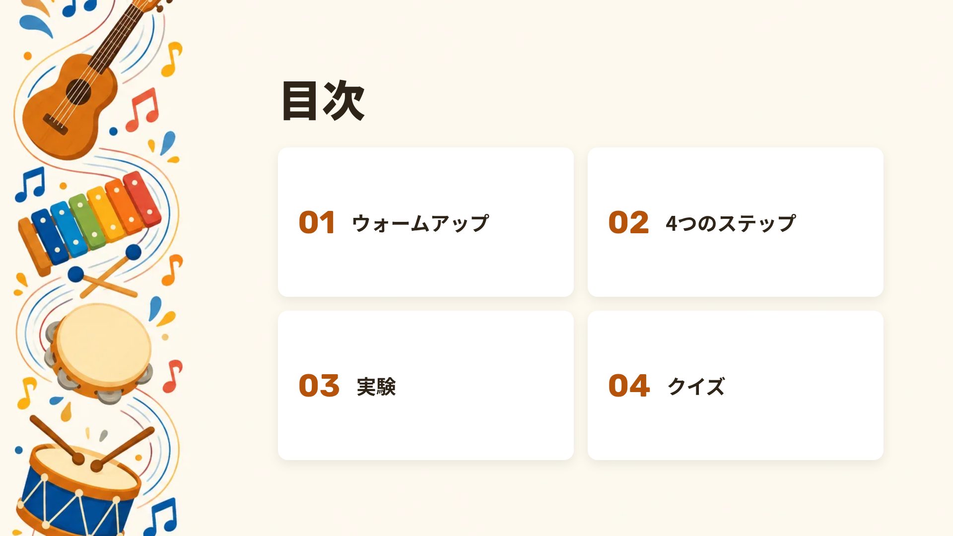 音楽の時間 スライド 3