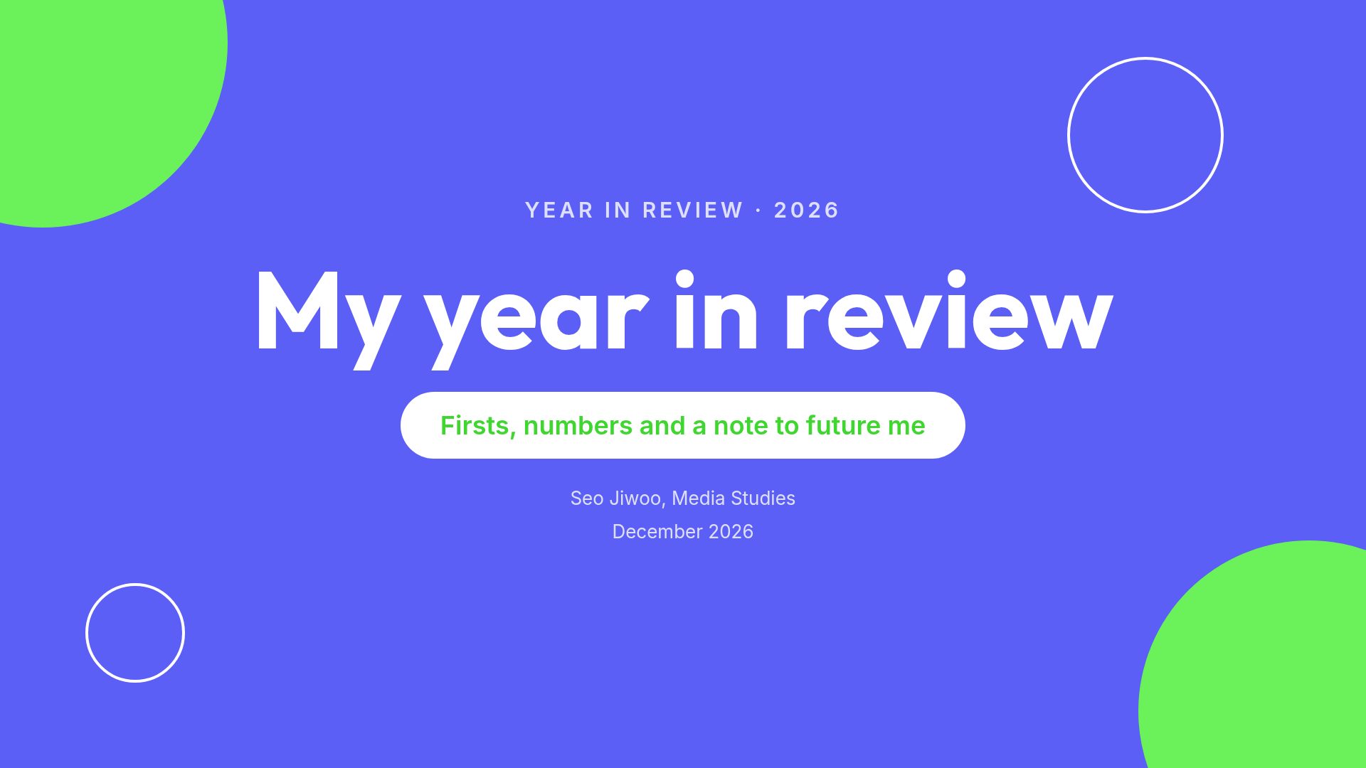 My Year