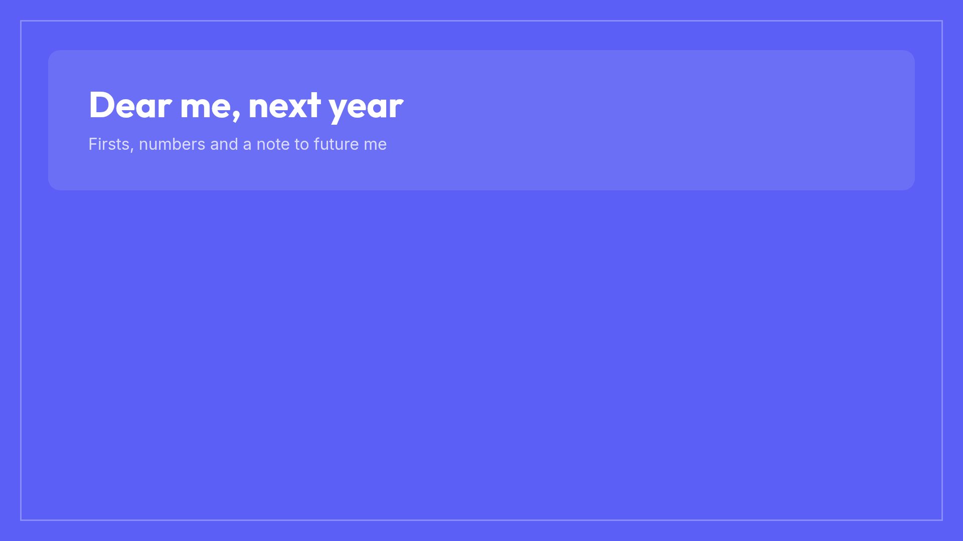 My Year slide 15