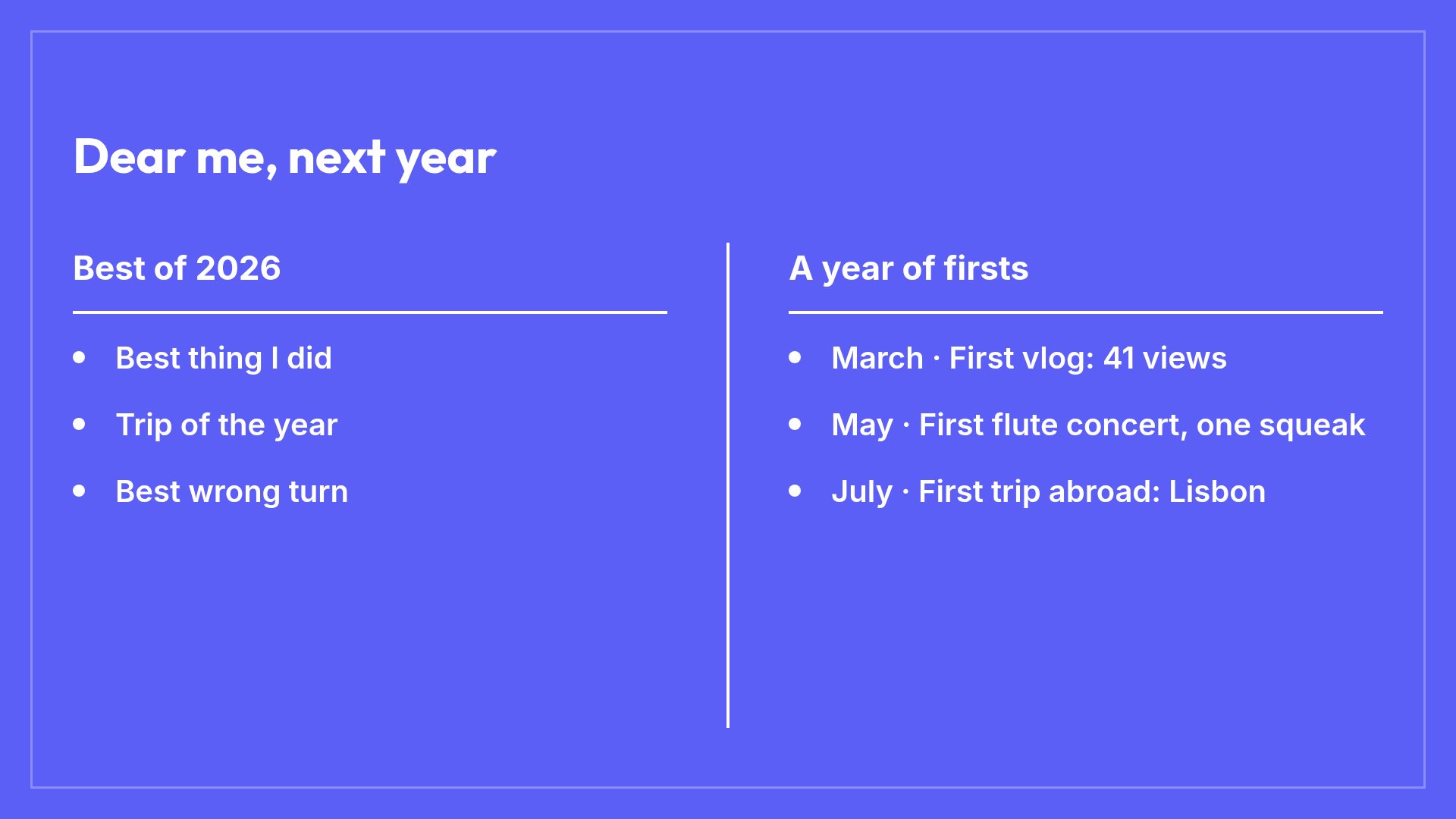My Year slide 8