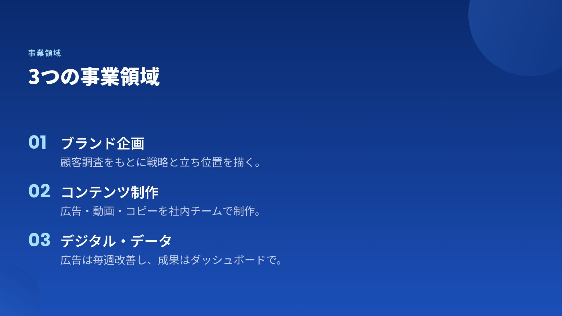 ネイビーバブル スライド 5