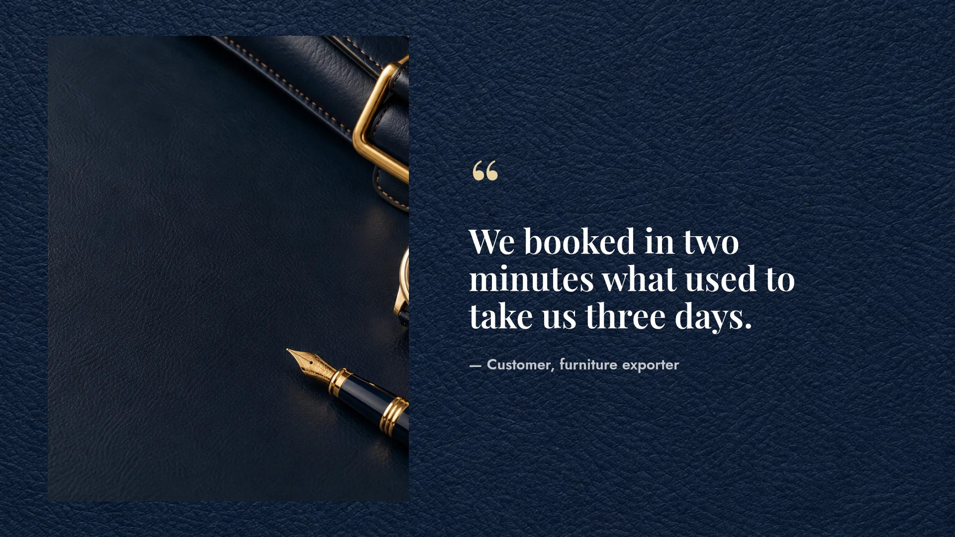 Navy Leather slide 11