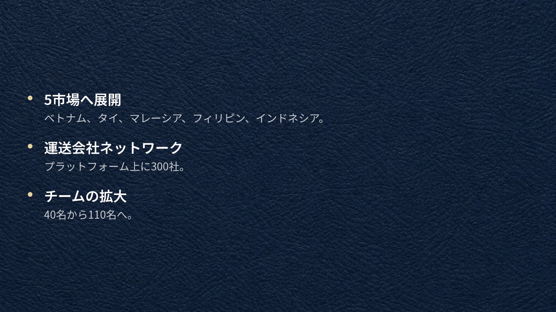 ネイビーレザー スライド 17