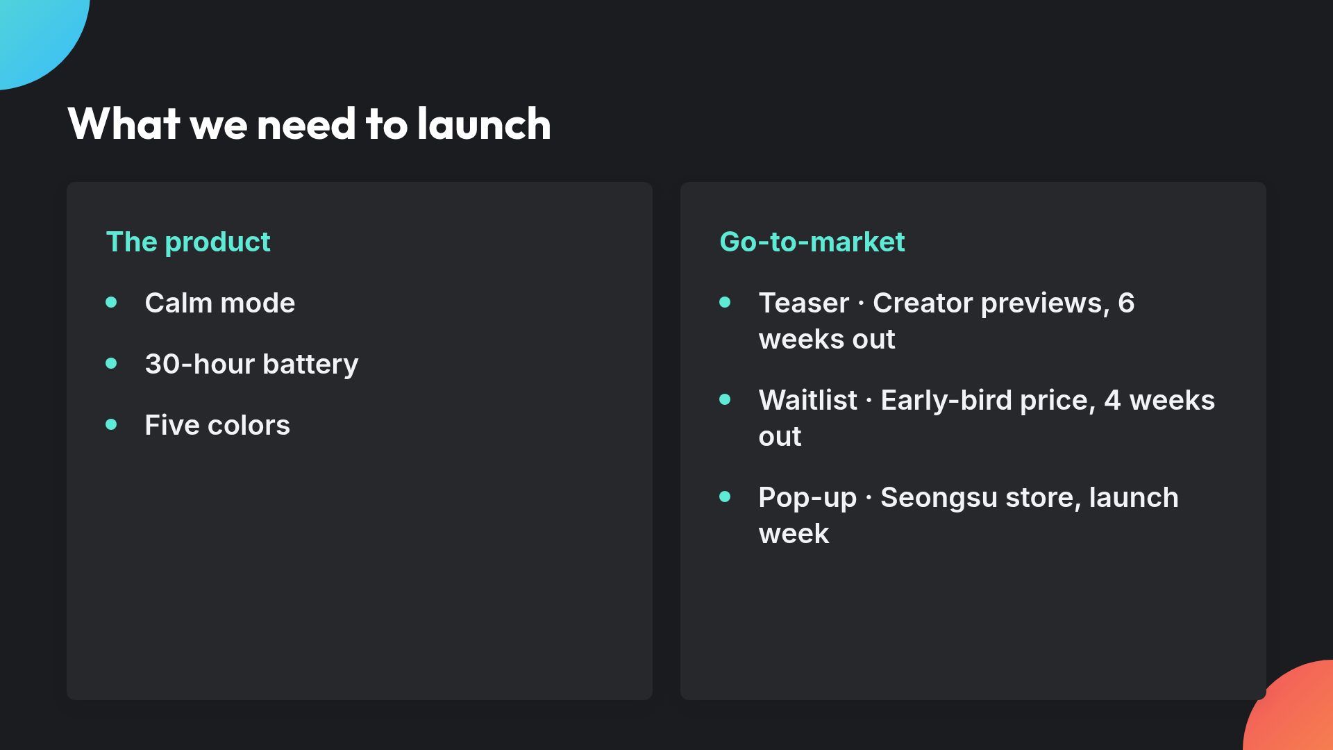 Orb Launch slide 8