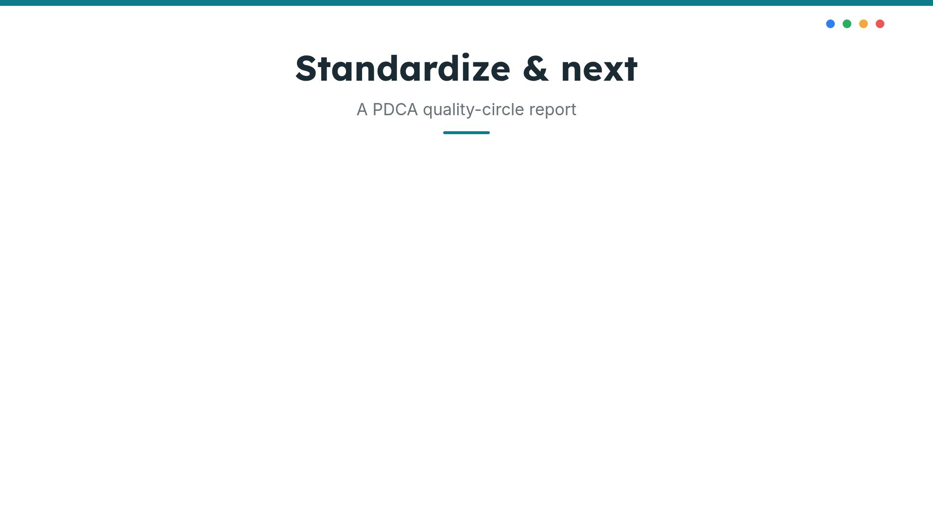 PDCA Cycle slide 15