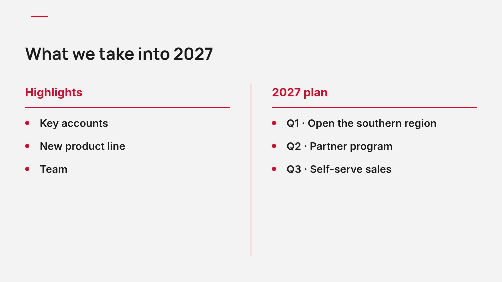 Red Company slide 8