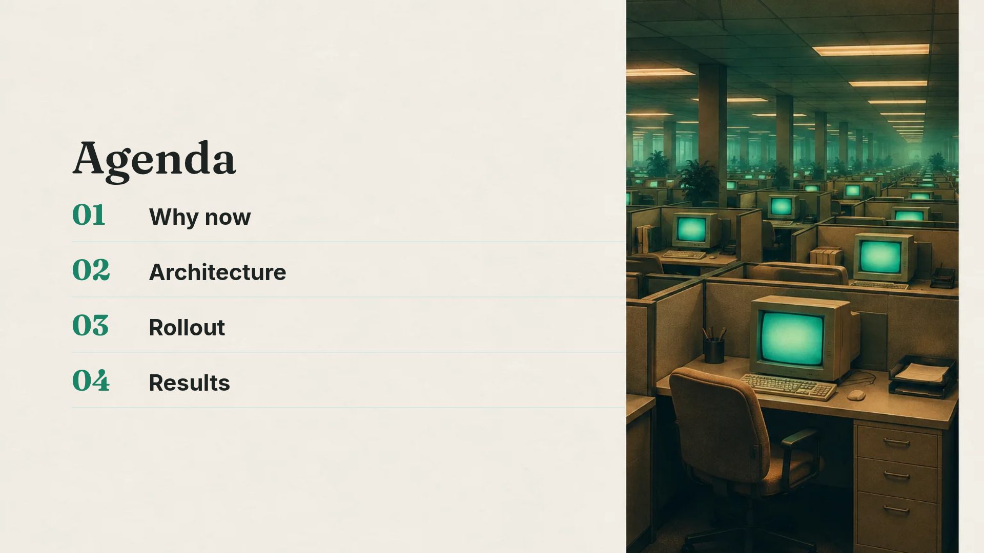 Retro Office slide 3