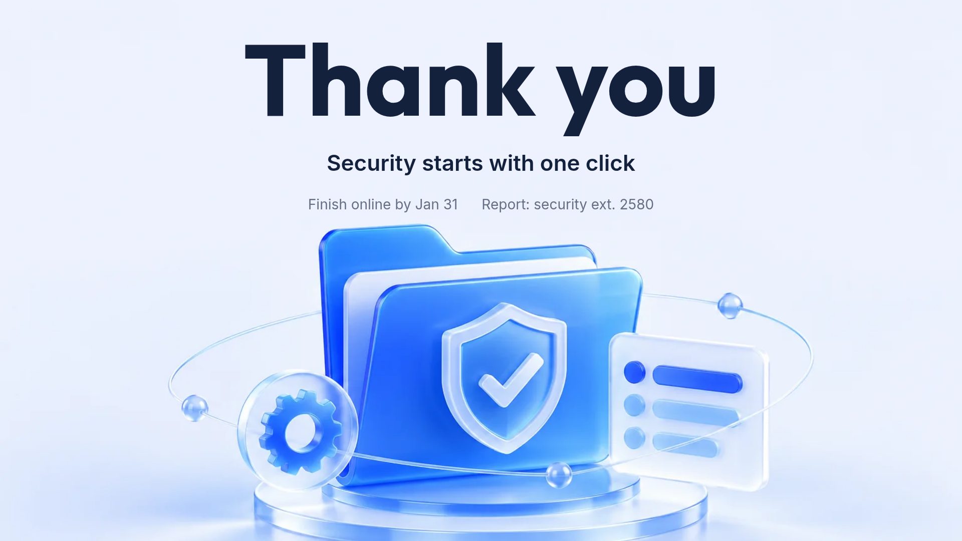 Secure Blue slide 18