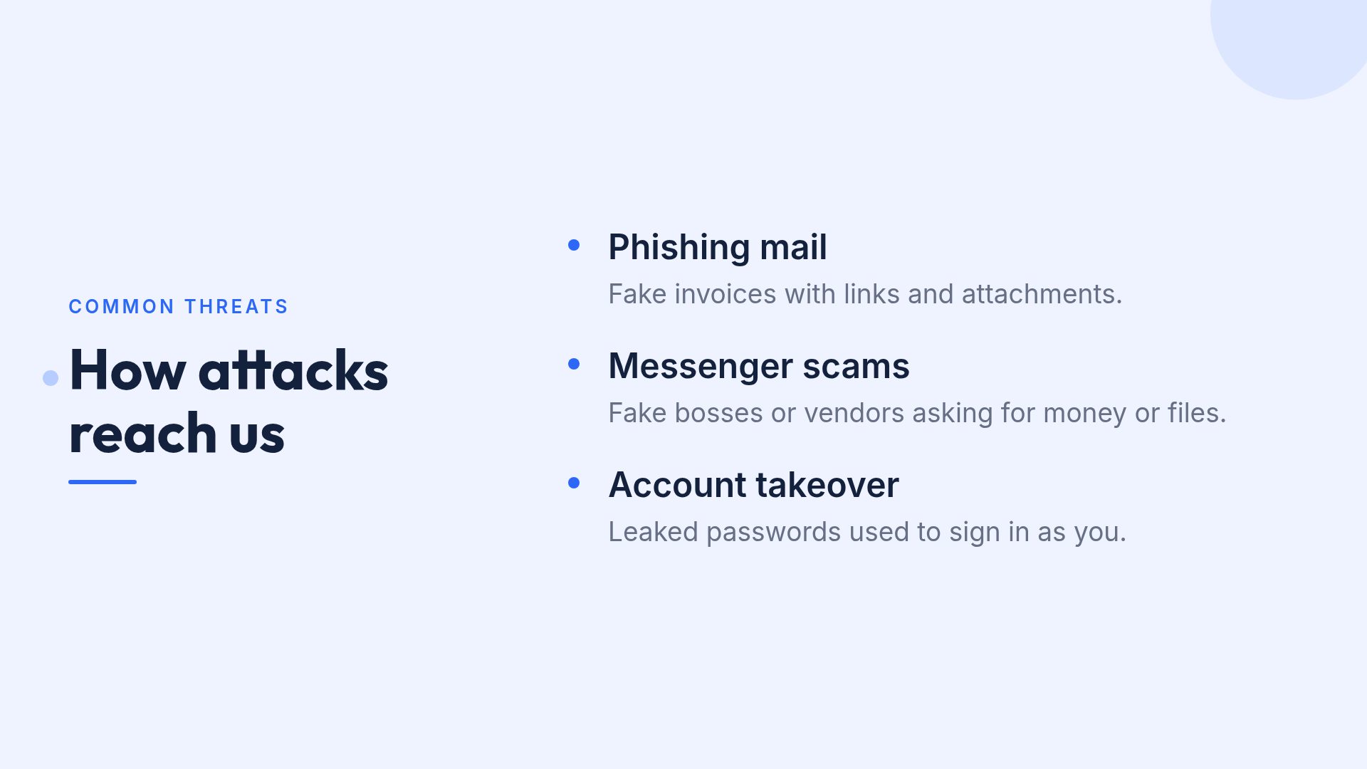 Secure Blue slide 5