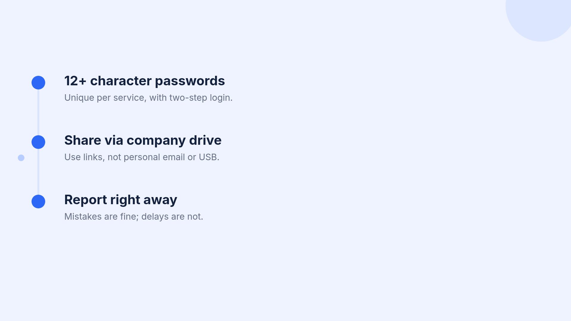 Secure Blue slide 17