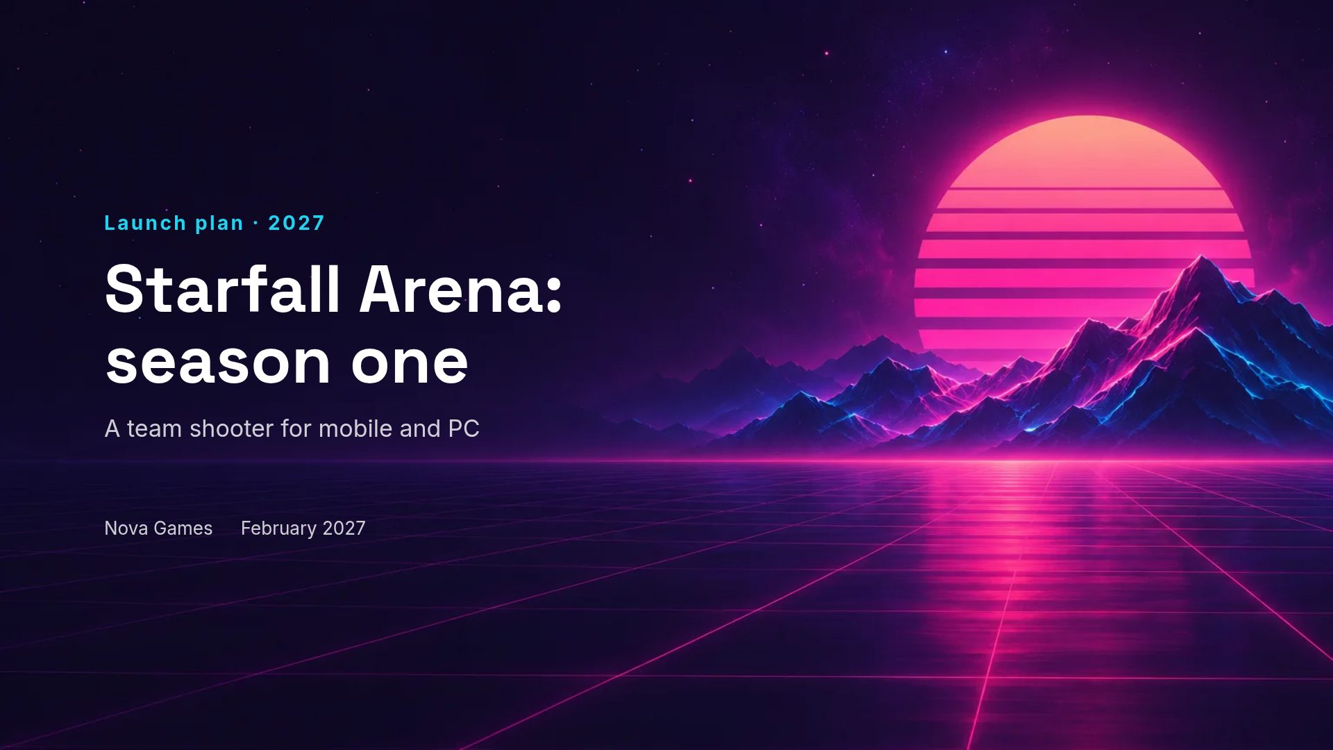 Synthwave slide 1