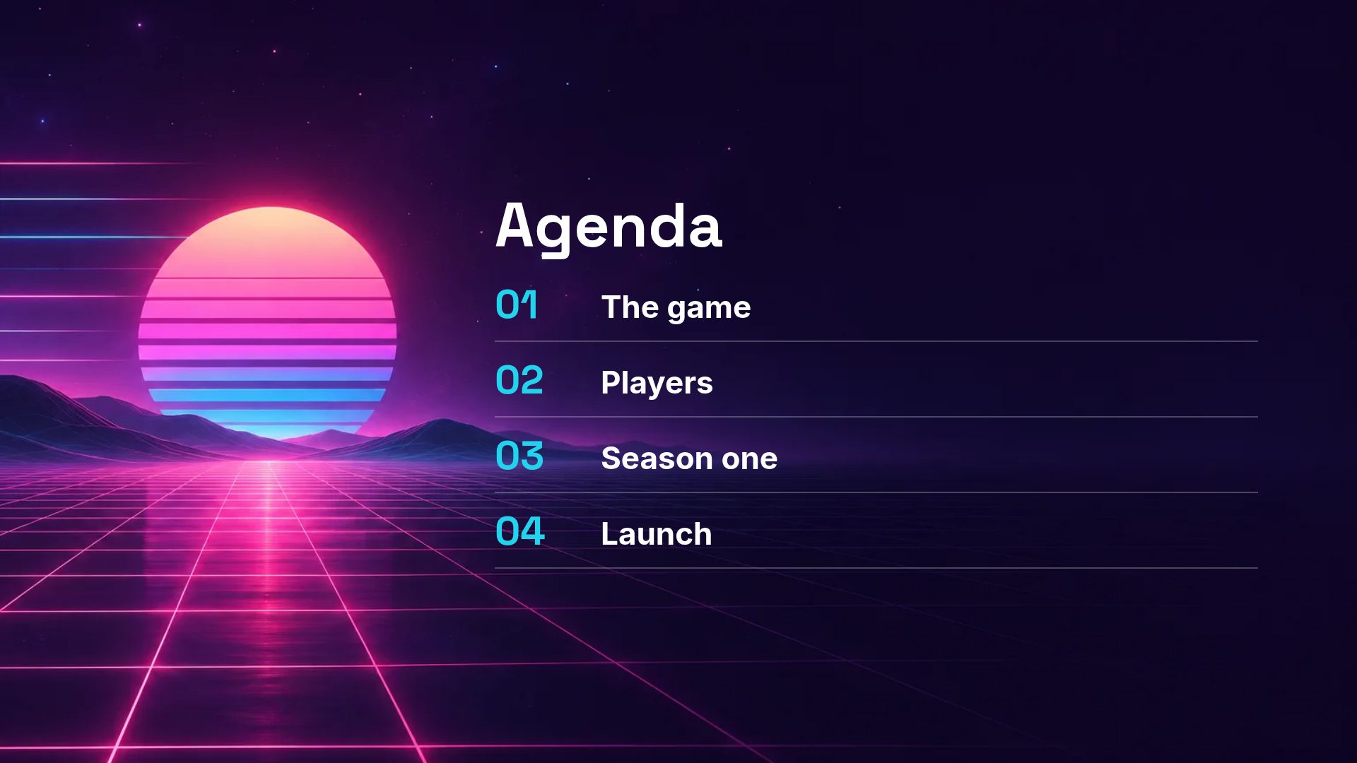 Synthwave slide 3