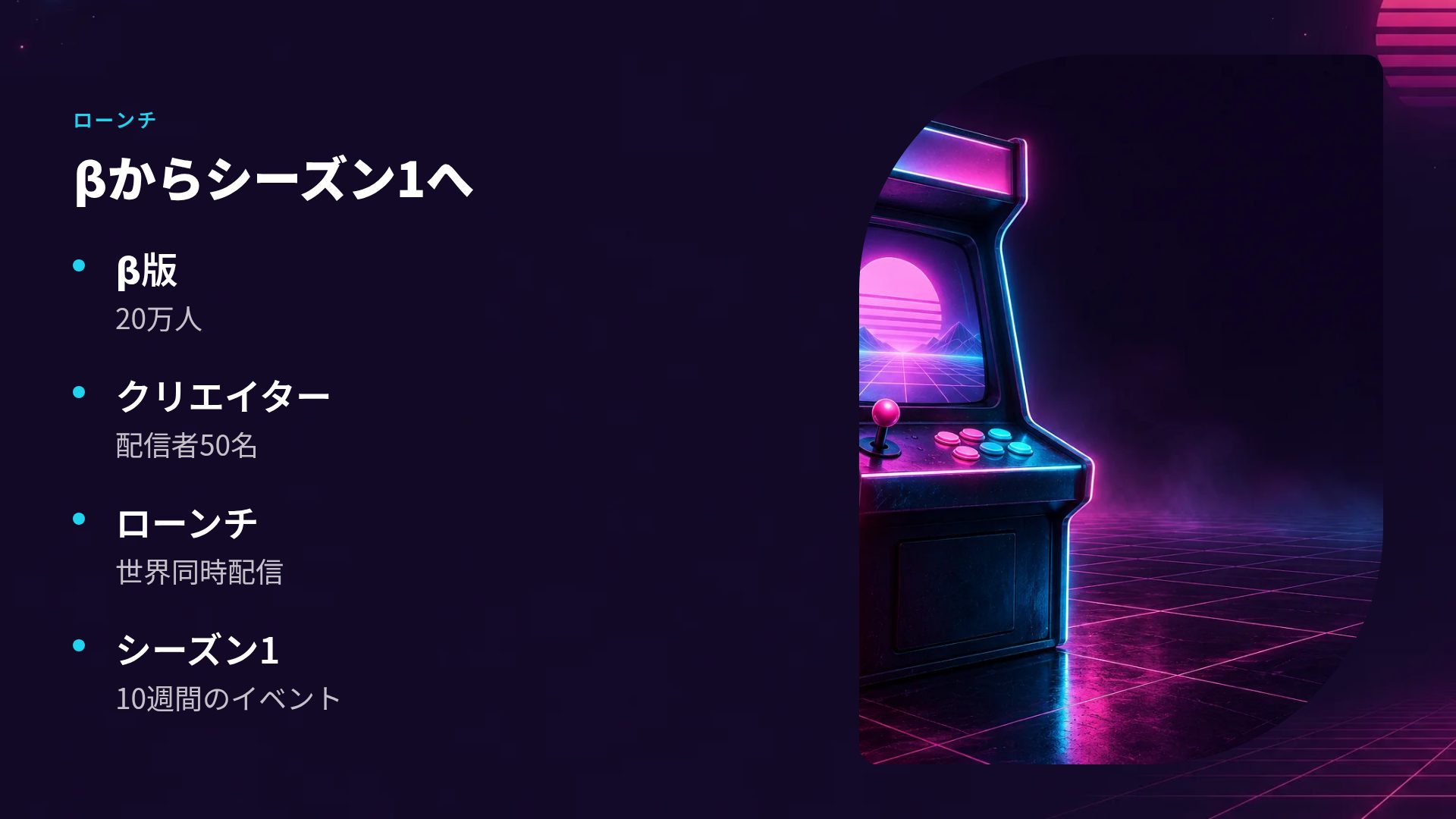 シンセウェイブ スライド 6